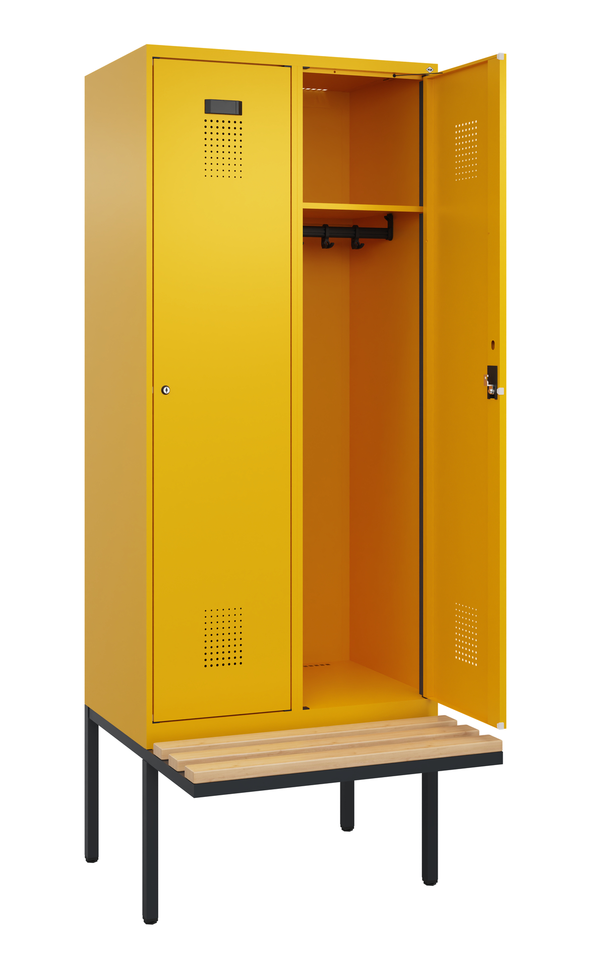 C+P Spind Evolo PLUS, Bank, 2 Abteile, 2120x800x81