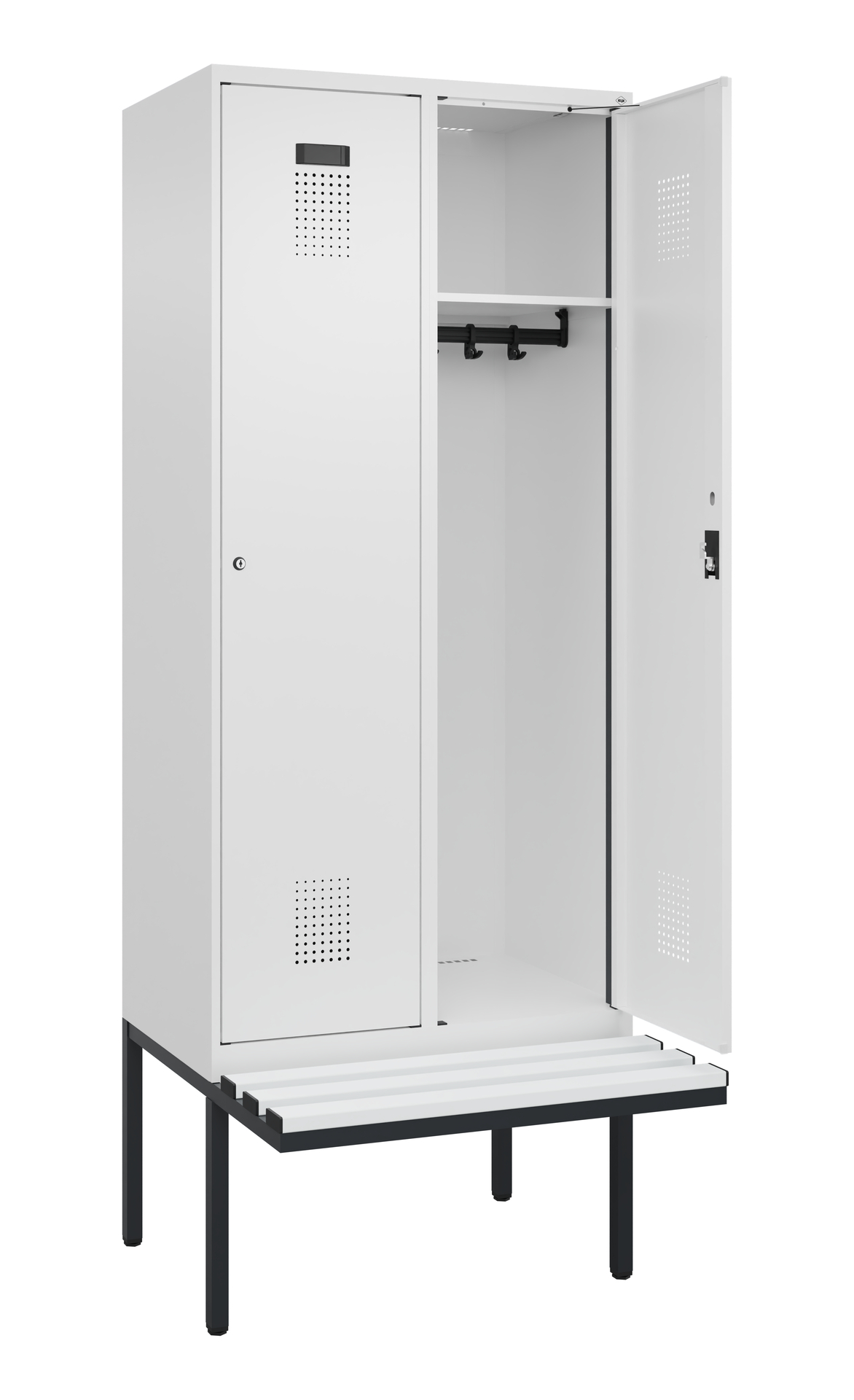 C+P Spind Evolo PLUS, Bank, 2 Abteile, 2120x800x81