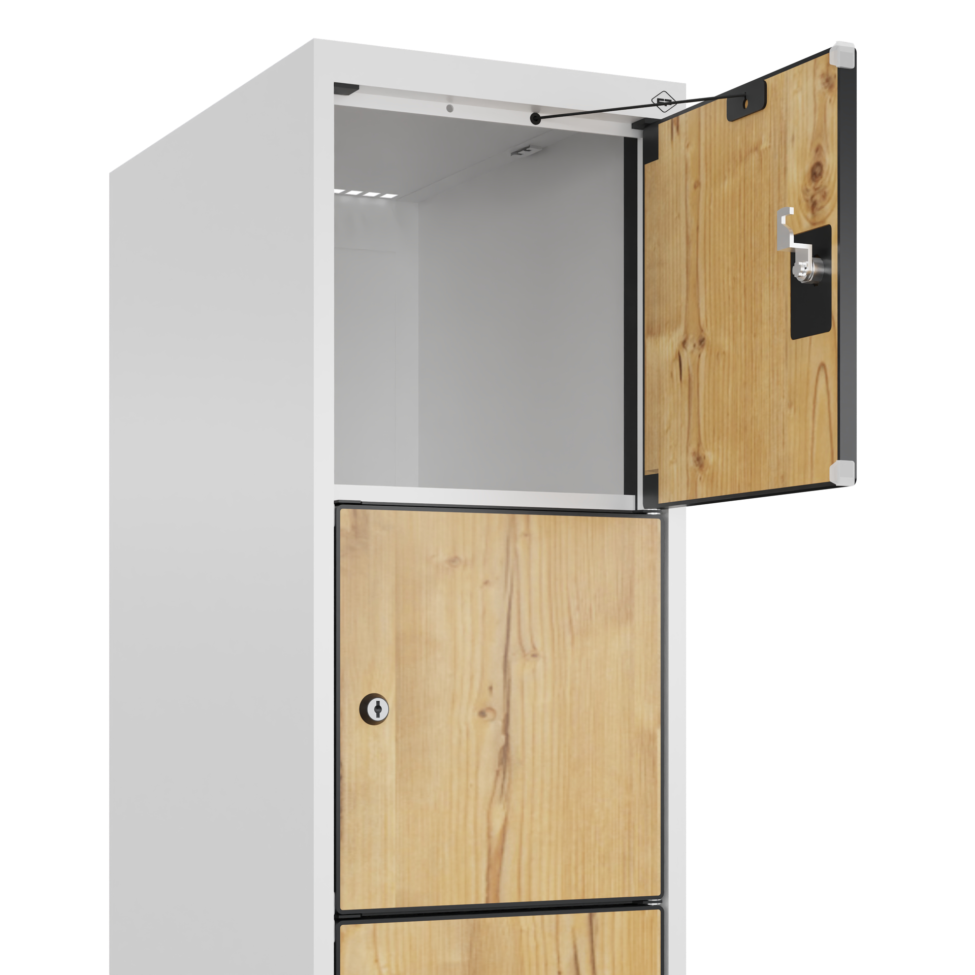 C+P Schlie�fachschrank Evolo PLUS, F��e, 6 F�cher, 1950x300x500mm