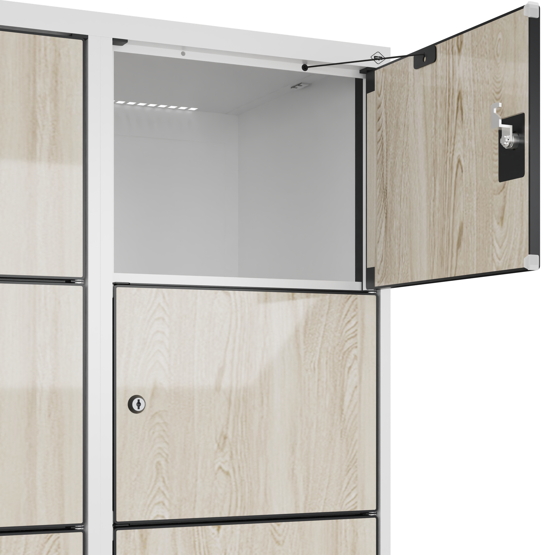 C+P Schlie�fachschrank Evolo PLUS, F��e, 12 F�cher, 1950x800x500mm