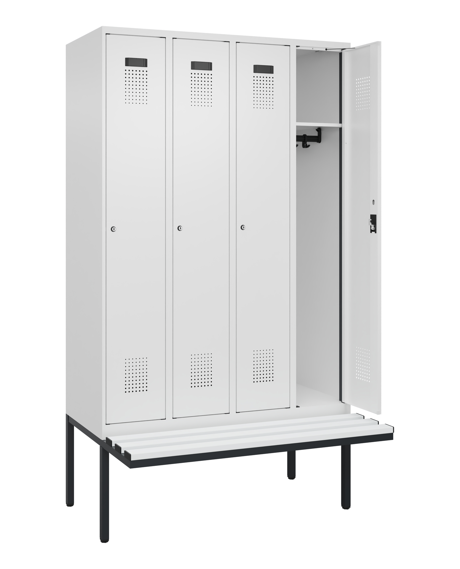 C+P Spind Evolo PLUS, Bank, 4 Abteile, 2120x1200x8