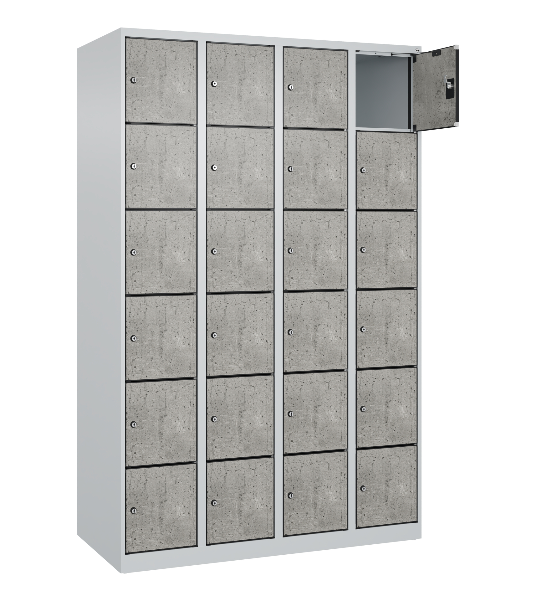 C+P Schlie�fachschrank Evolo PLUS, 24 F�cher, 1850x1200x500mm