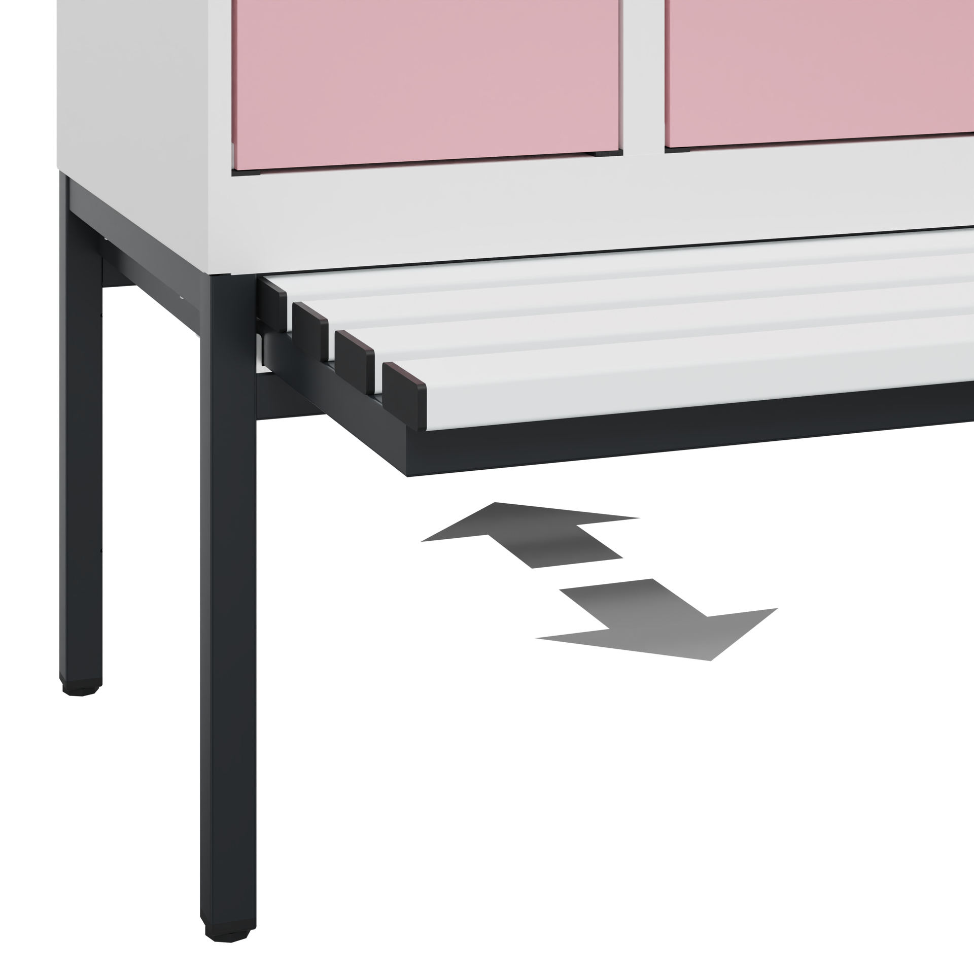 C+P Spind Evolo PLUS, Bank, 1 Abteil, 1950x300x815mm