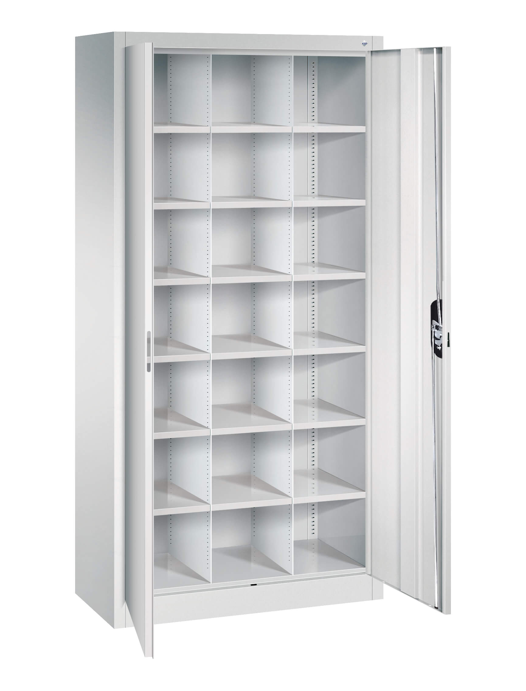 C+P office cabinet Acurado, 1950x930x400mm, 7035/7035