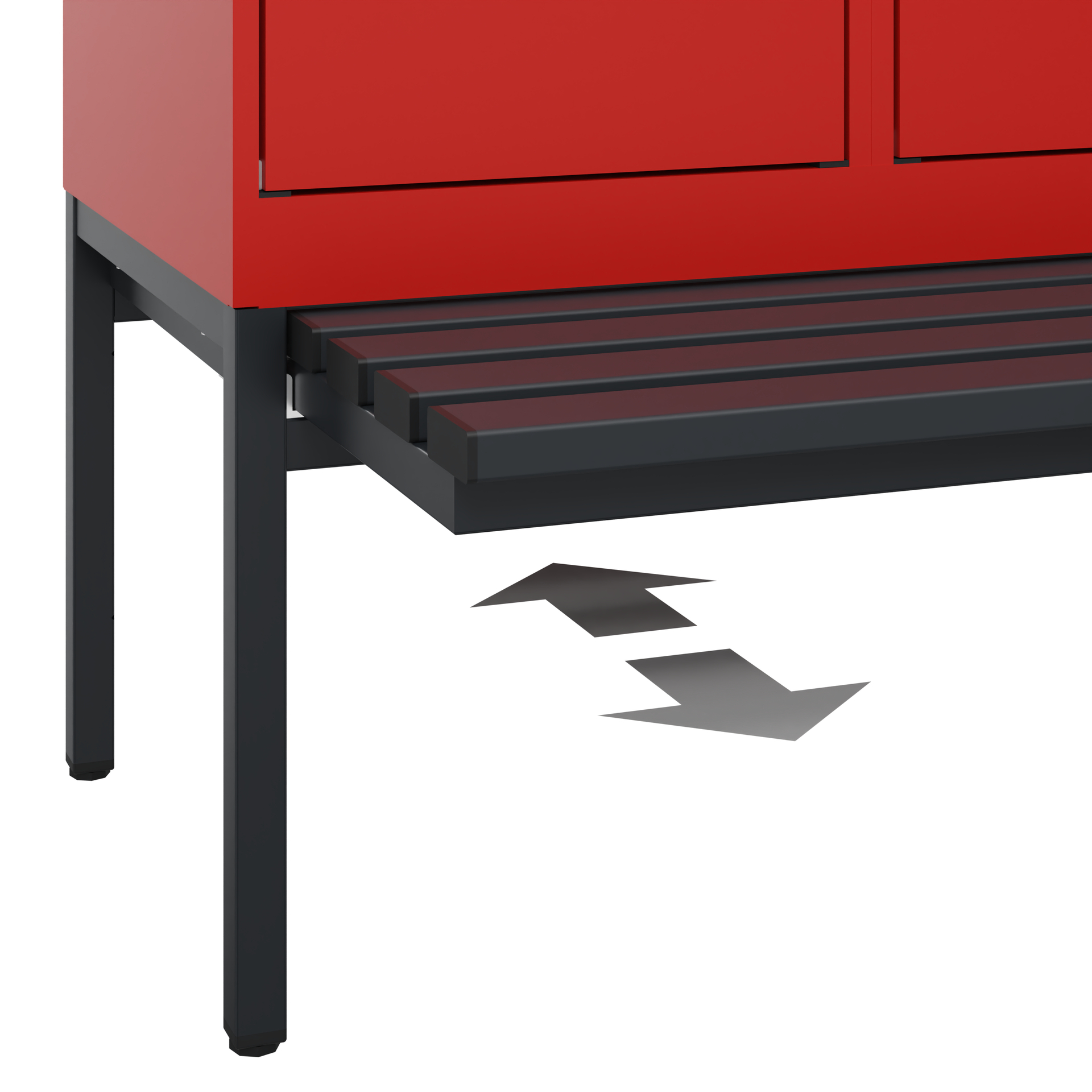 C+P Spind Evolo PLUS, Bank, 2 Abteile, 2120x800x815mm