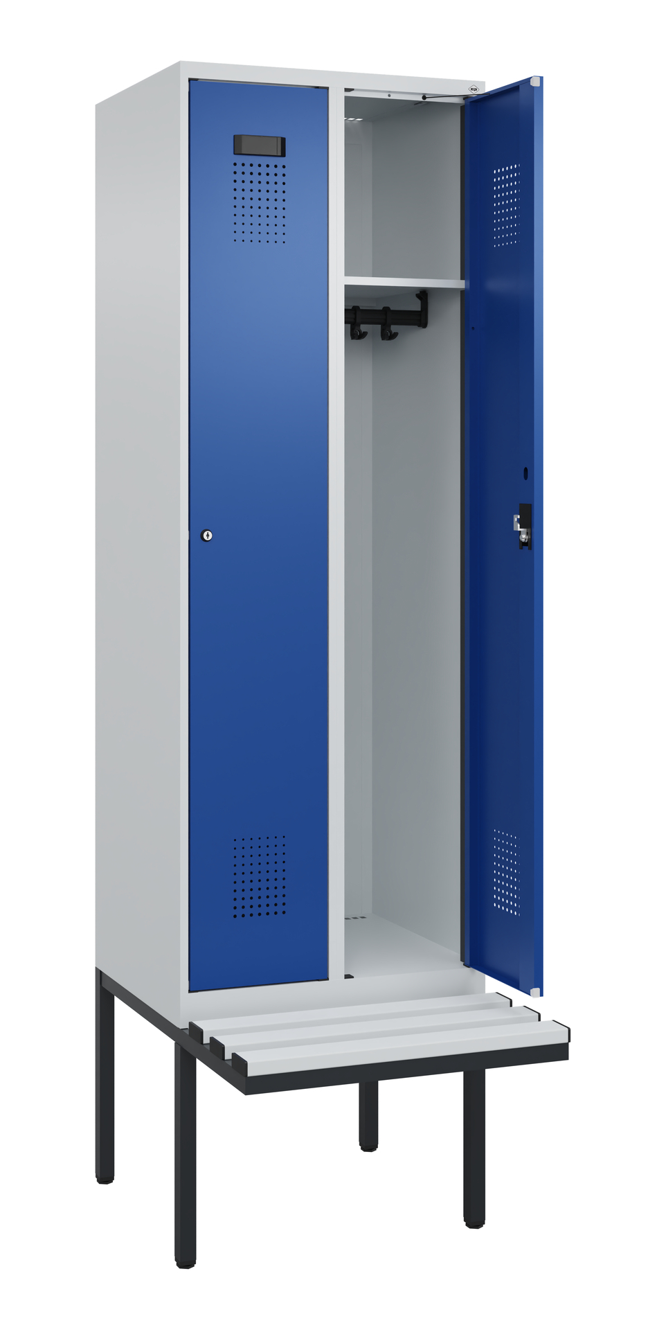 C+P Spind Evolo PLUS, Bank, 2 Abteil, 2120x600x815