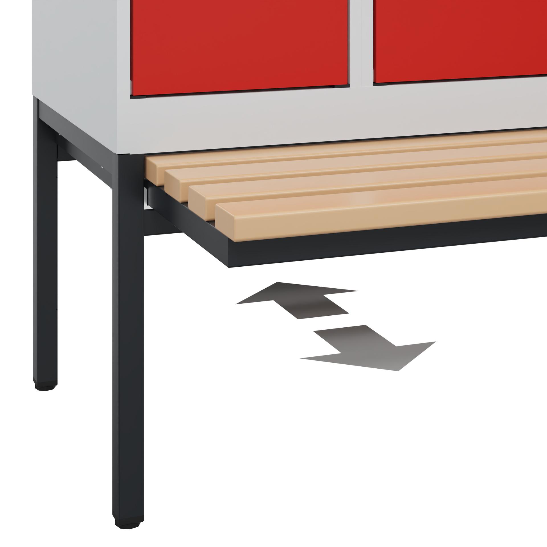 C+P Spind Evolo PLUS, Bank, 1 Abteil, 1950x300x815mm