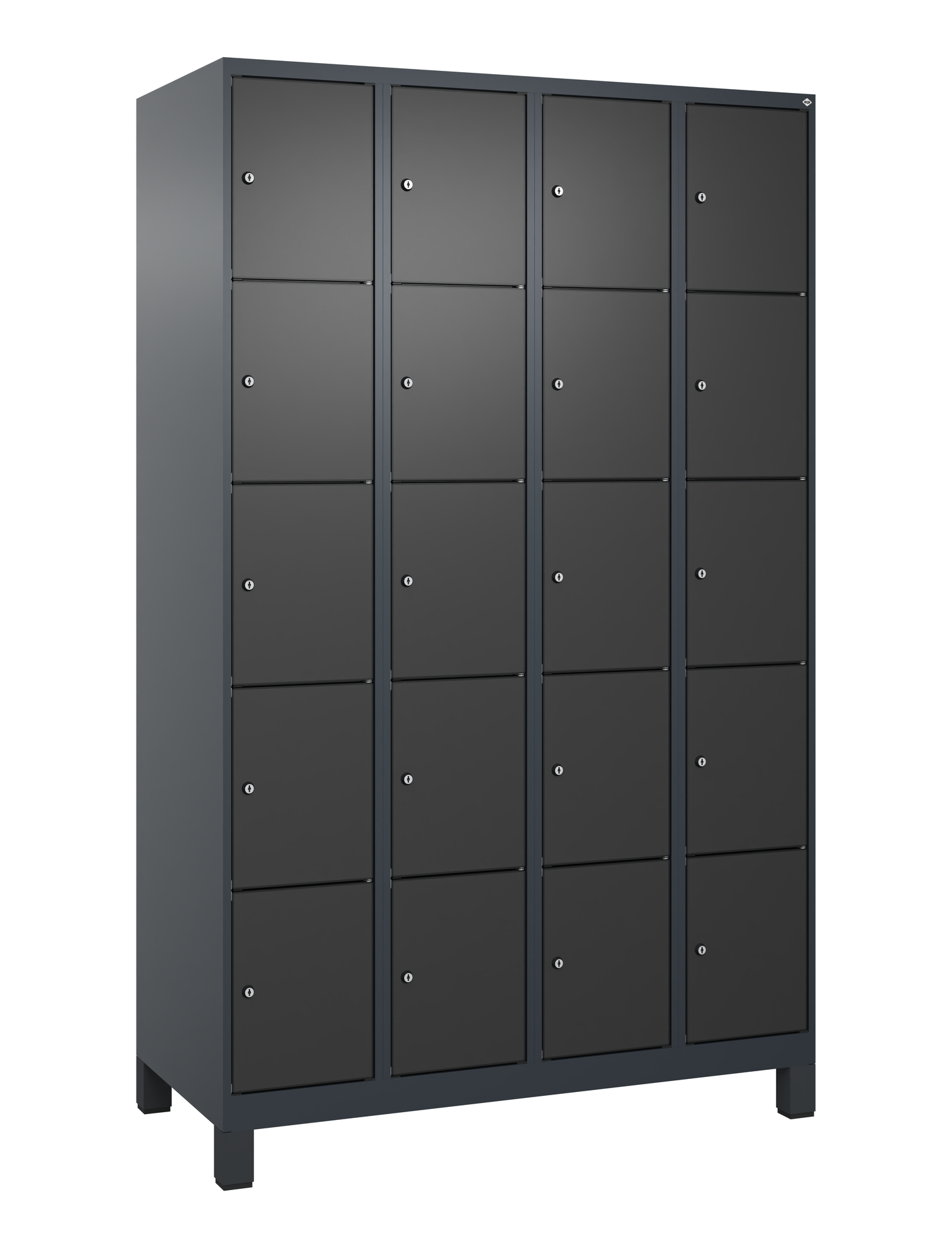 C+P Schlie�fachschrank Evolo PLUS, F��e, 20 F�cher, 1950x1200x500mm