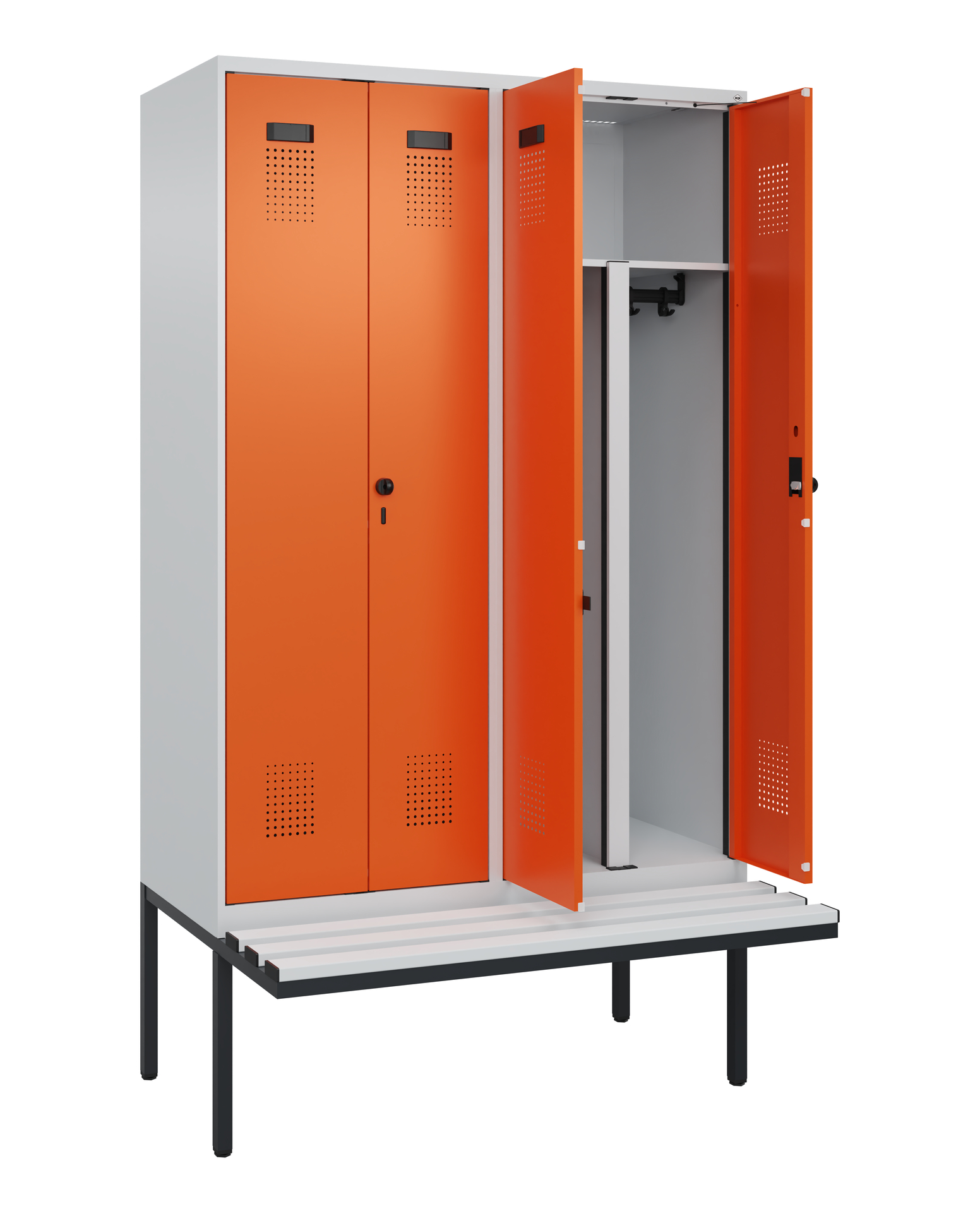 C+P PSA Doppel-Spind Evolo PLUS, Bank, 4 Abteile, 
