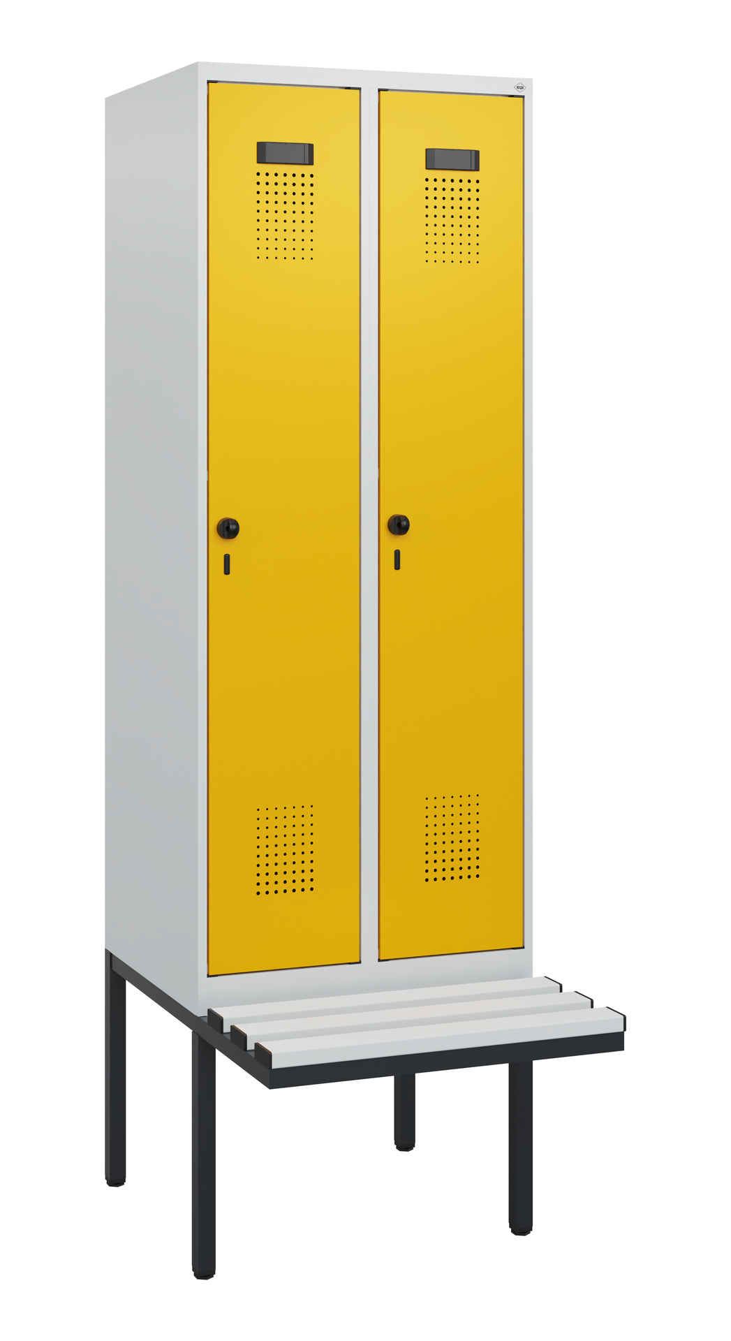 C+P Spind Evolo PLUS, Bank, 2 Abteile, 1950x600x81