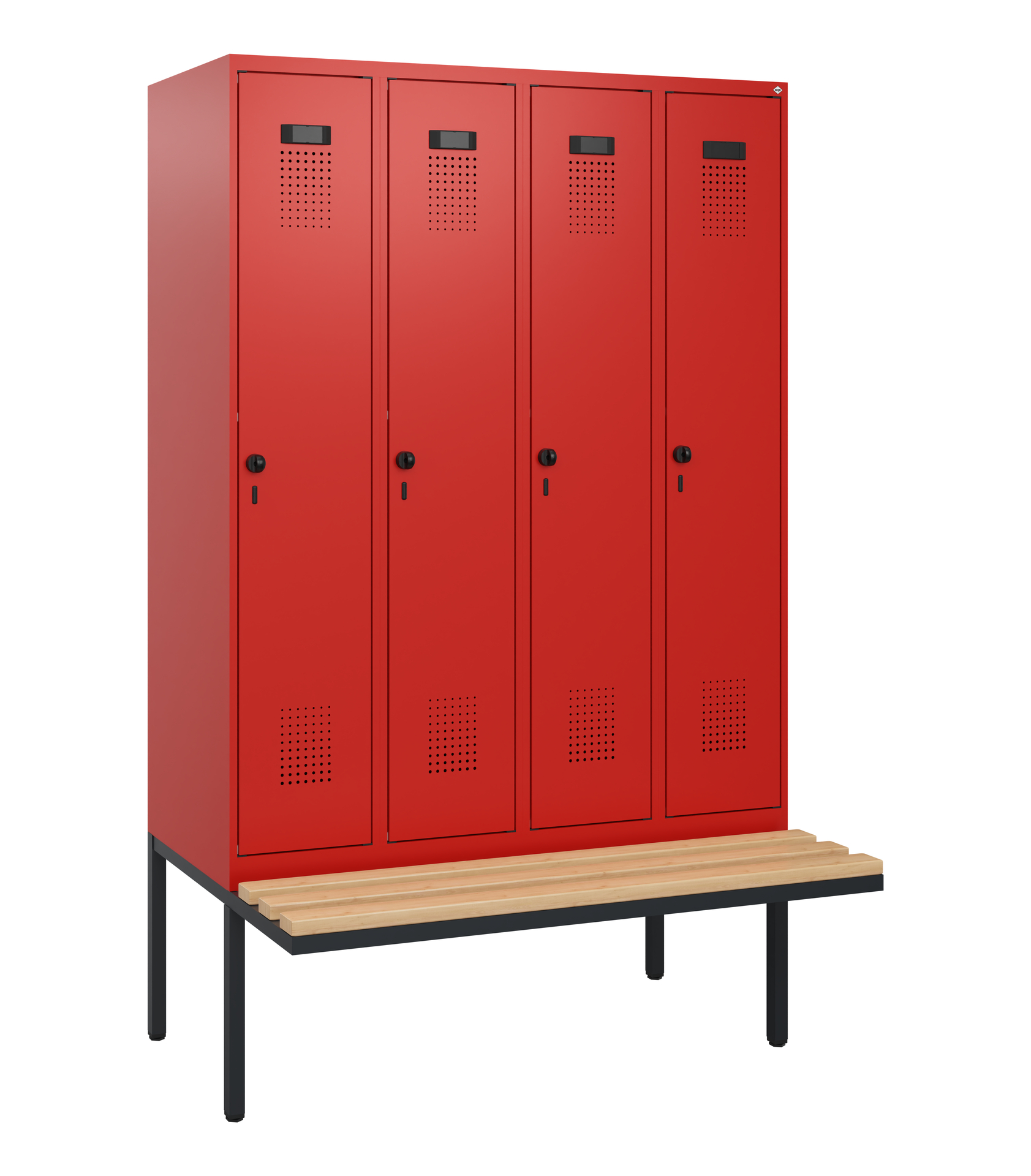 C+P Spind Evolo PLUS, Bank, 4 Abteile, 1950x1200x8