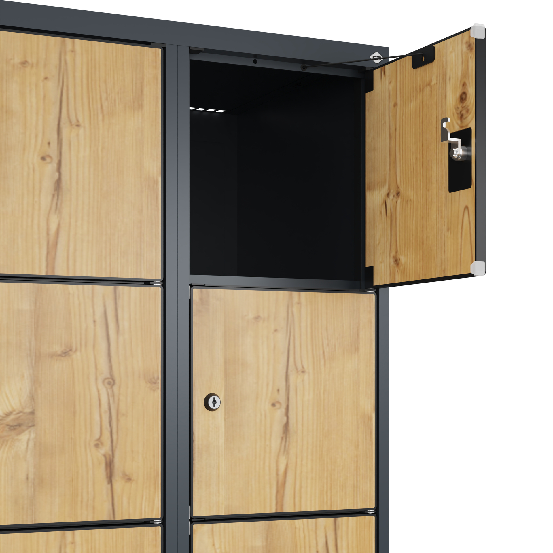 C+P Schlie�fachschrank Evolo PLUS, 12 F�cher, 1850x600x500mm