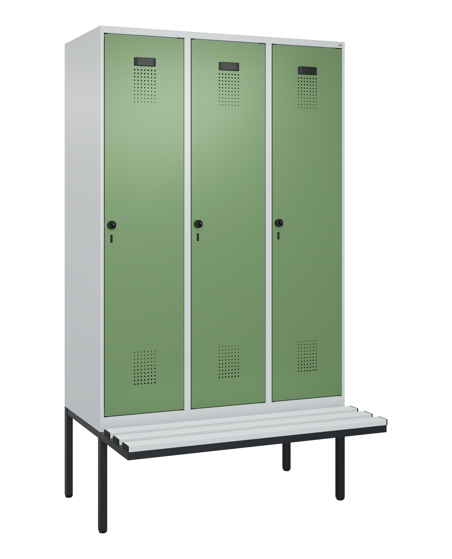 C+P Spind Evolo PLUS, Bank, 3 Abteile, 2120x1200x8