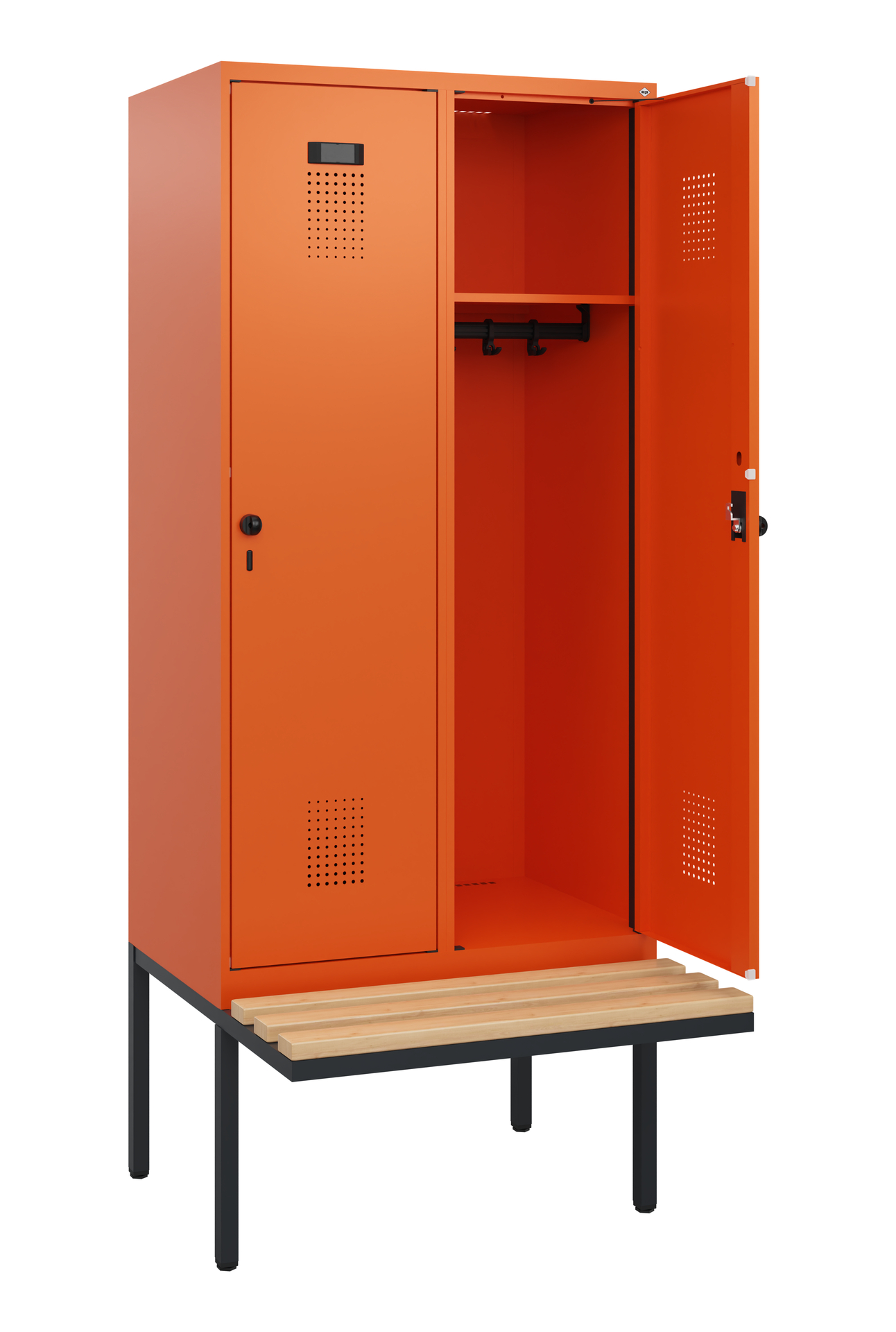 C+P Spind Evolo PLUS, Bank, 2 Abteile, 1950x800x81