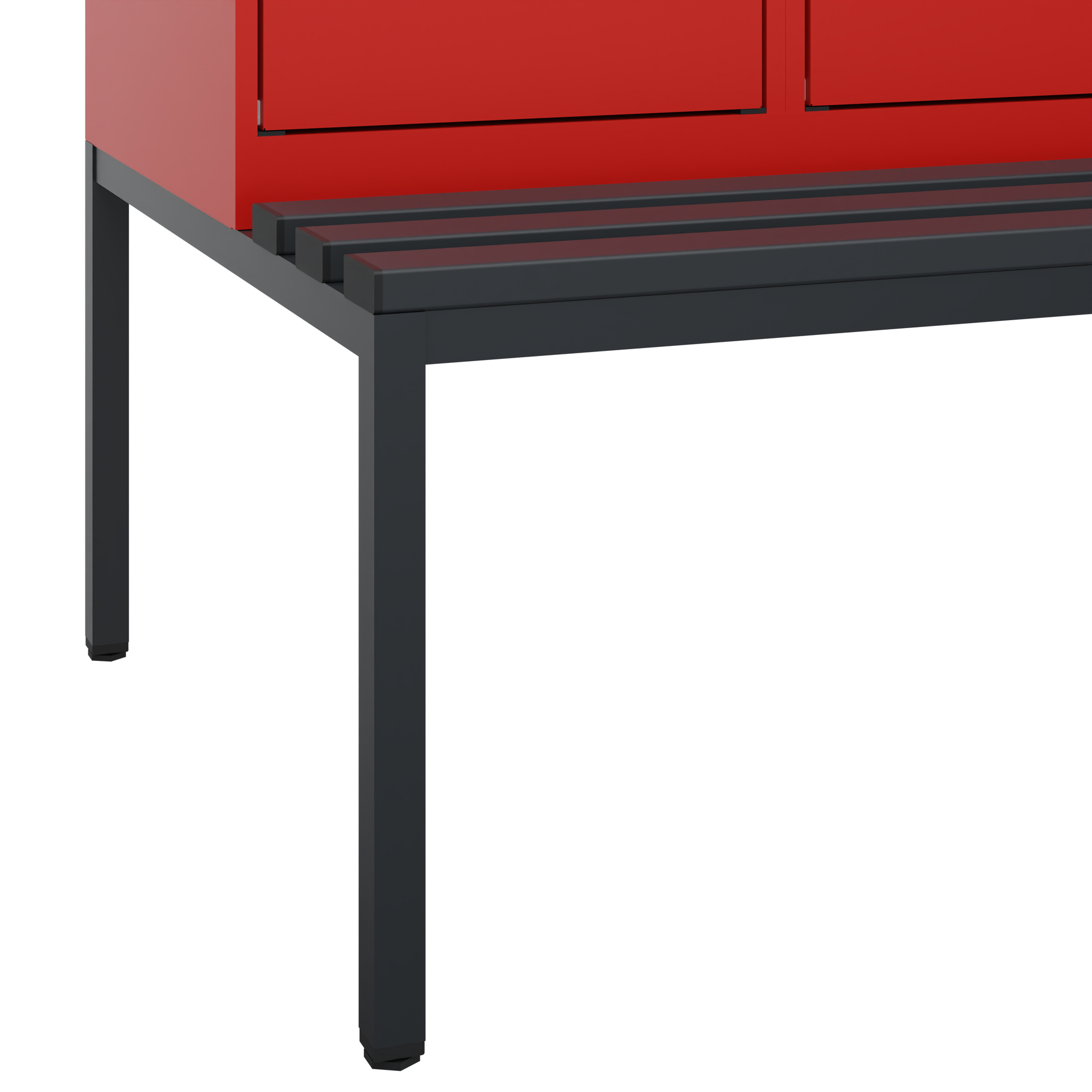 C+P Doppelstock-Spind Evolo PLUS, Bank, 2 Fächer, 