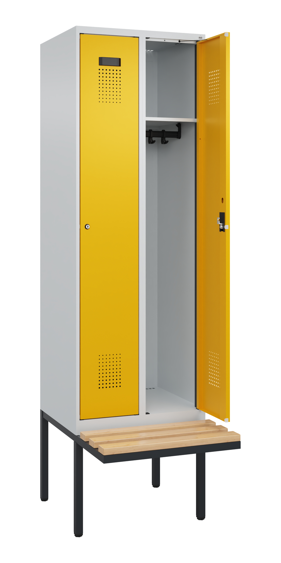 C+P Spind Evolo PLUS, Bank, 2 Abteil, 2120x600x815