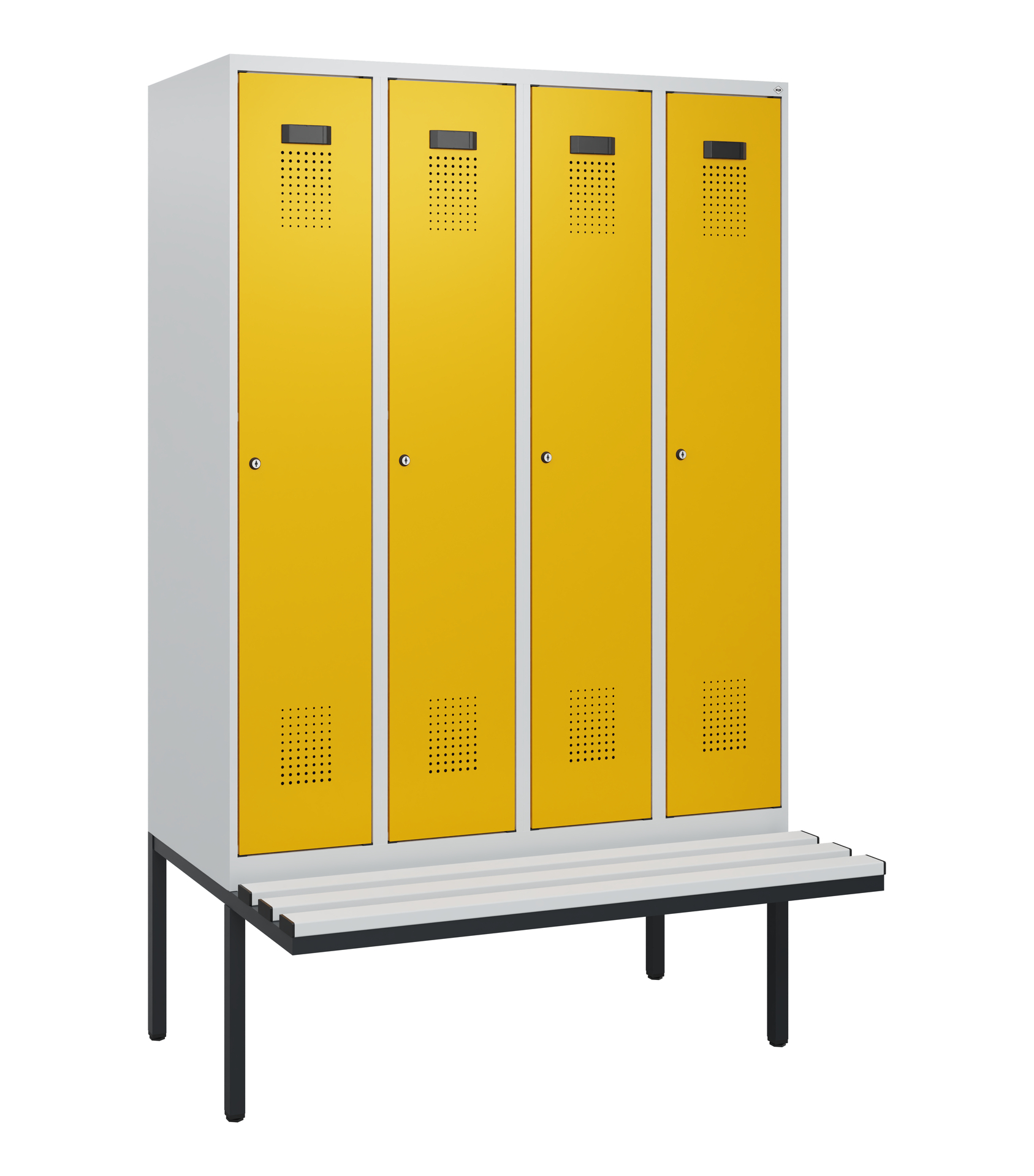 C+P Spind Evolo PLUS, Bank, 4 Abteile, 1950x1200x8
