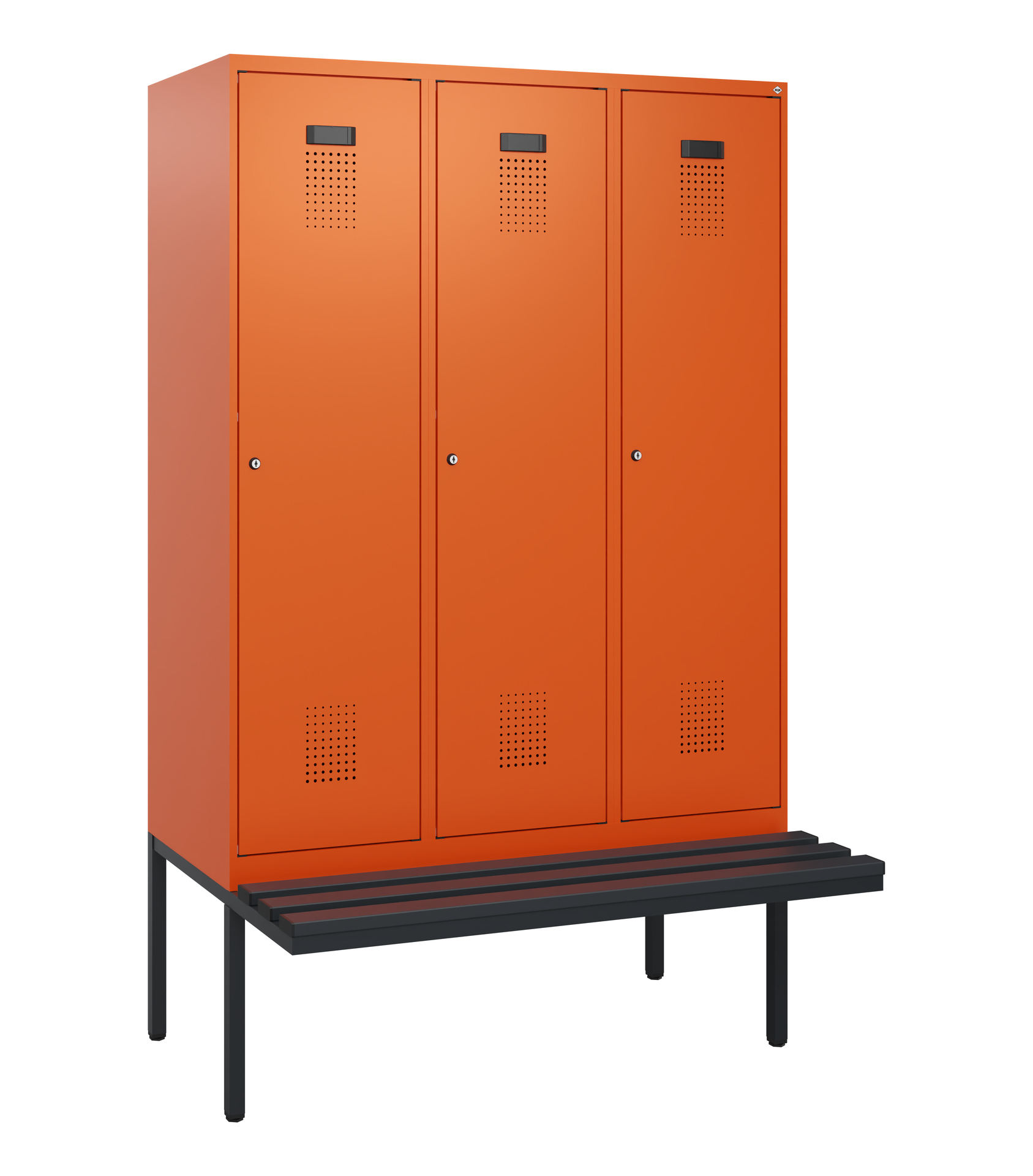 C+P Spind Evolo PLUS, Bank, 3 Abteile, 1950x1200x8