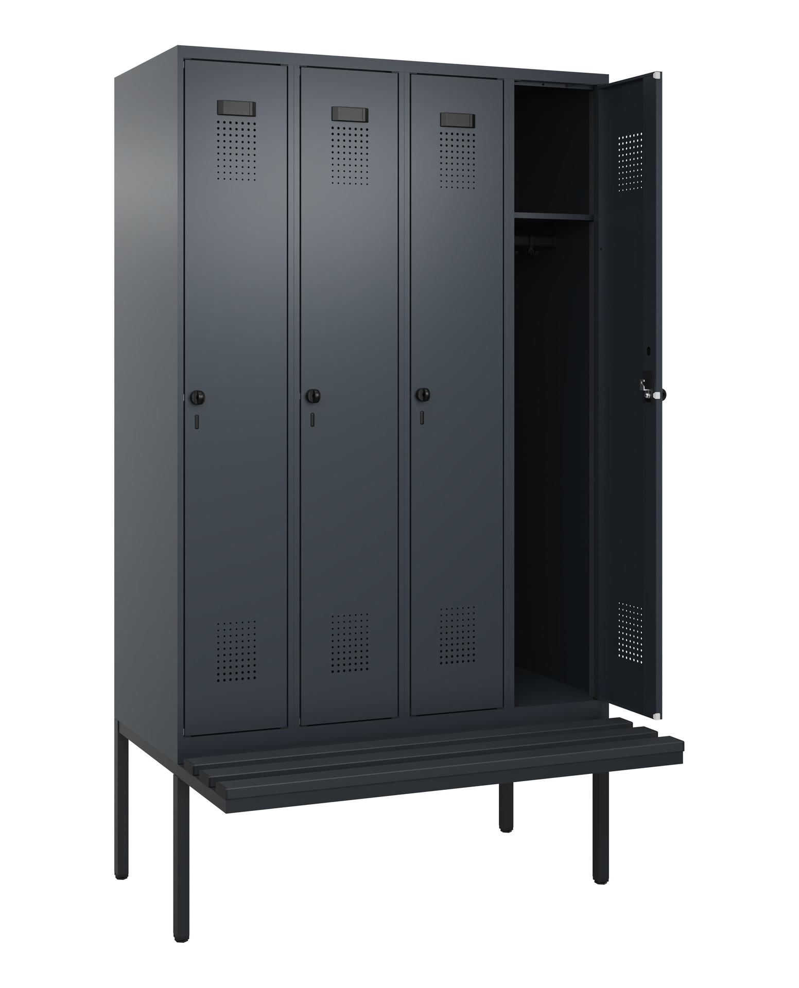 C+P Spind Evolo PLUS, Bank, 4 Abteile, 2120x1200x8