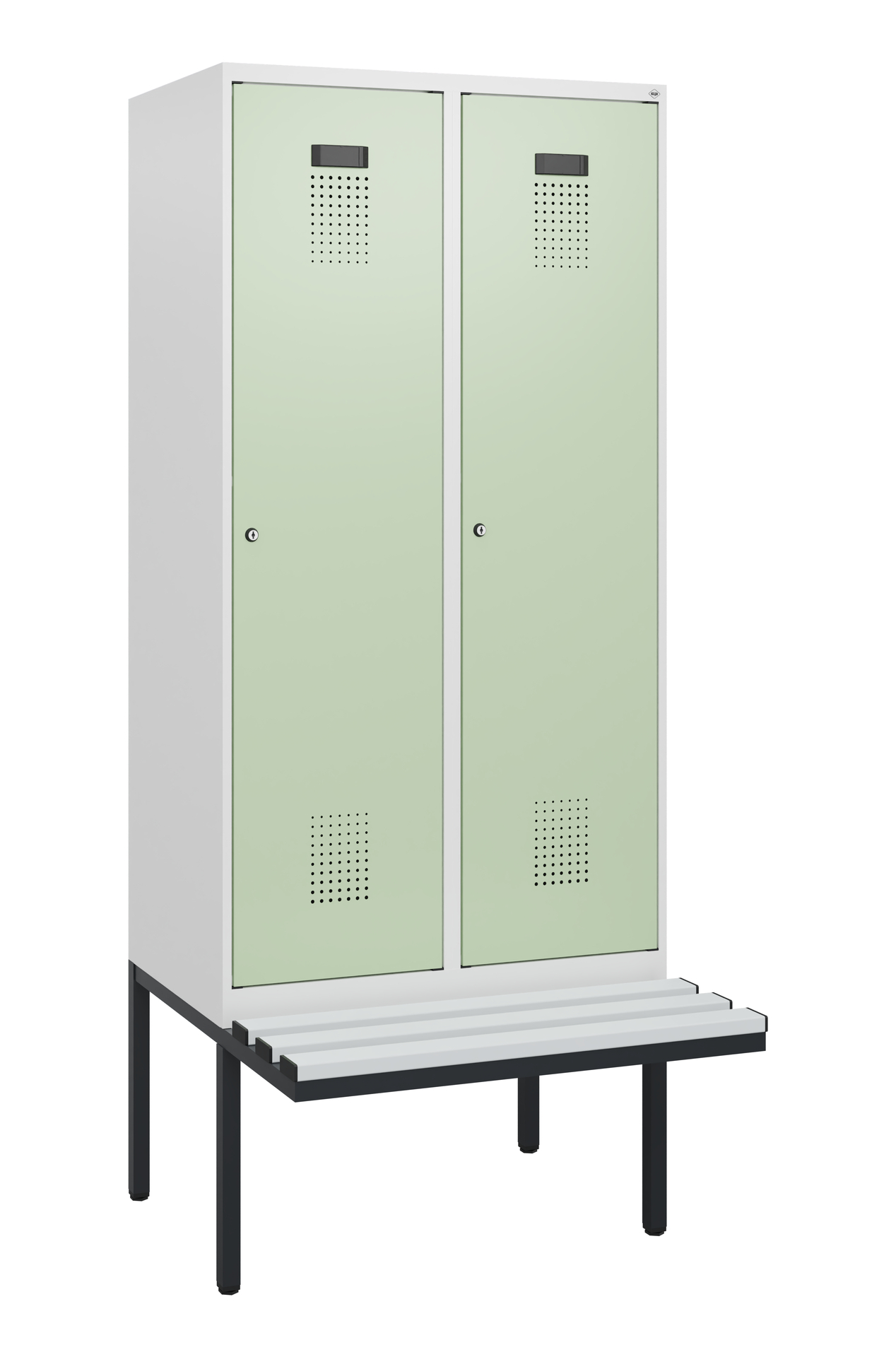 C+P Spind Evolo PLUS, Bank, 2 Abteile, 1950x800x81