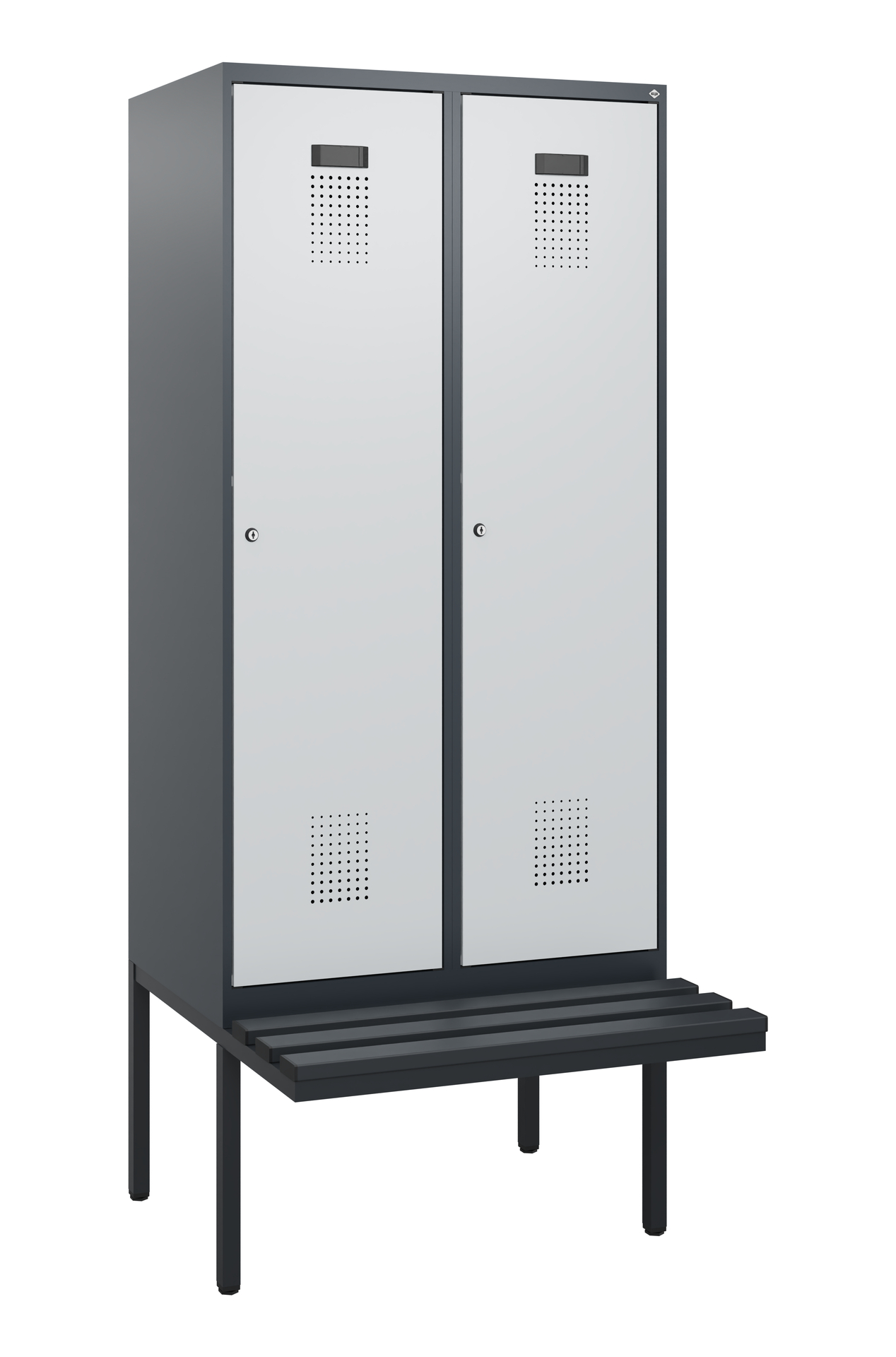 C+P Spind Evolo PLUS, Bank, 2 Abteile, 1950x800x81