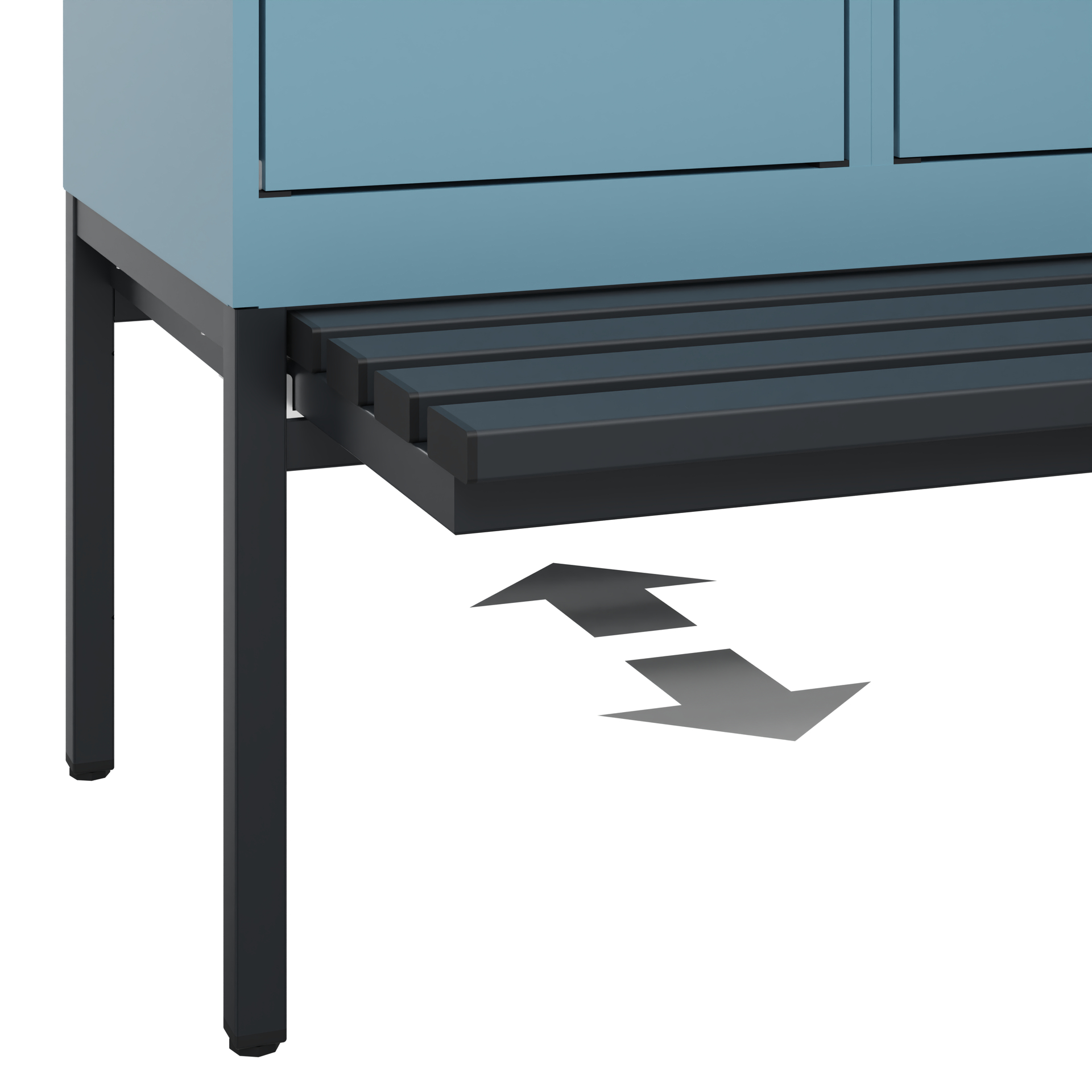 C+P Spind Evolo PLUS, Bank, 2 Abteile, 2120x800x815mm