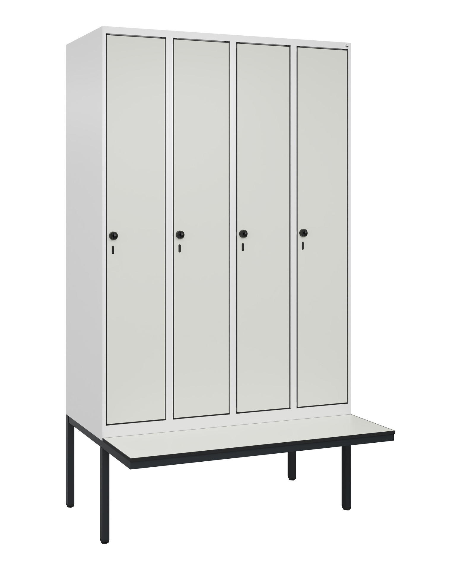 C+P Spind Evolo PLUS, Bank, 4 Abteile, 2120x1200x815mm