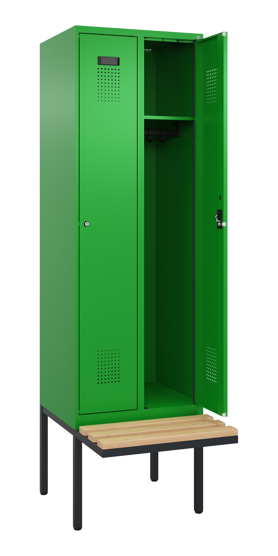 C+P Spind Evolo PLUS, Bank, 2 Abteil, 2120x600x815