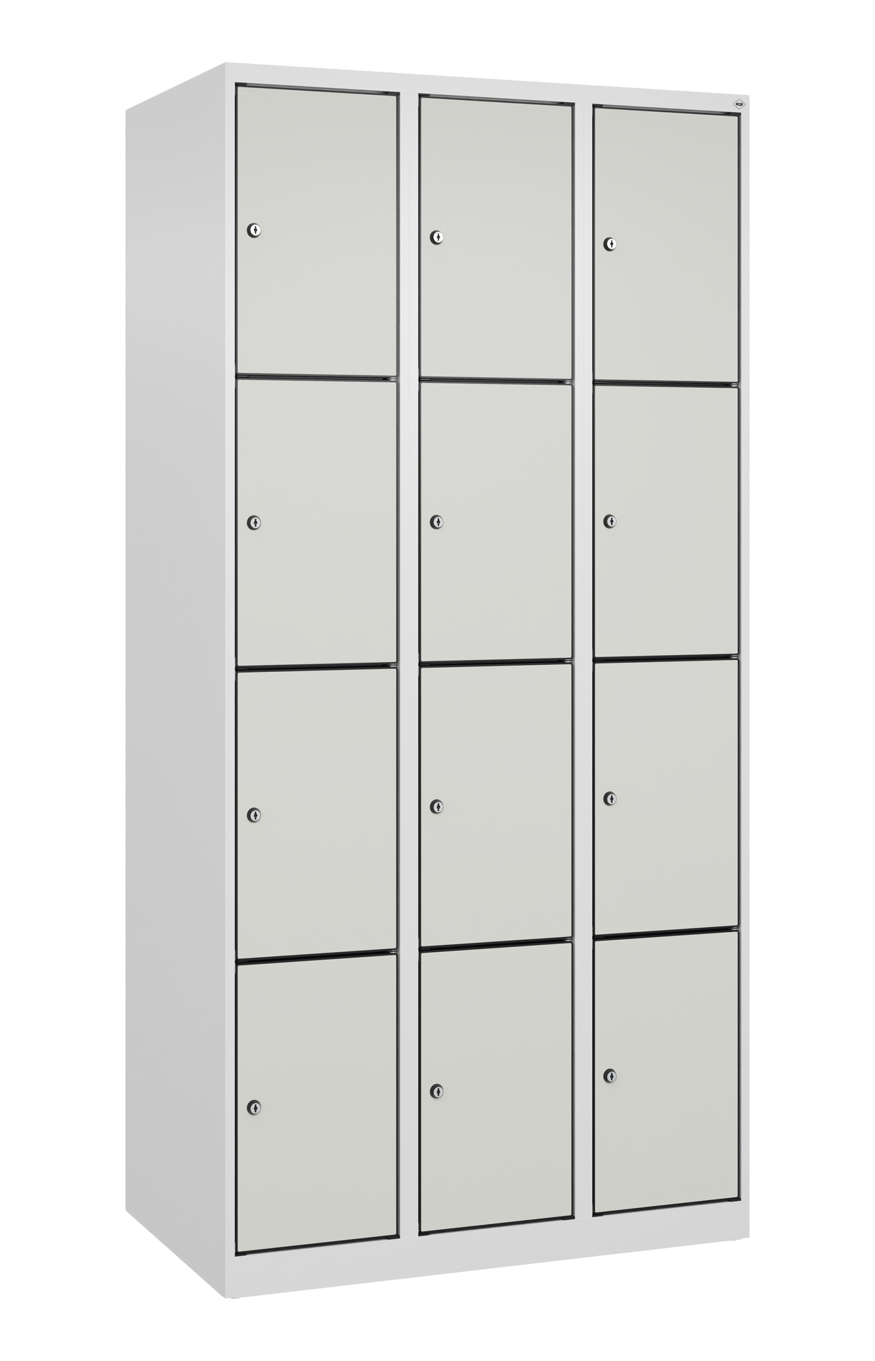 C+P Schlie�fachschrank Evolo PLUS, 12 F�cher, 1850x900x500mm
