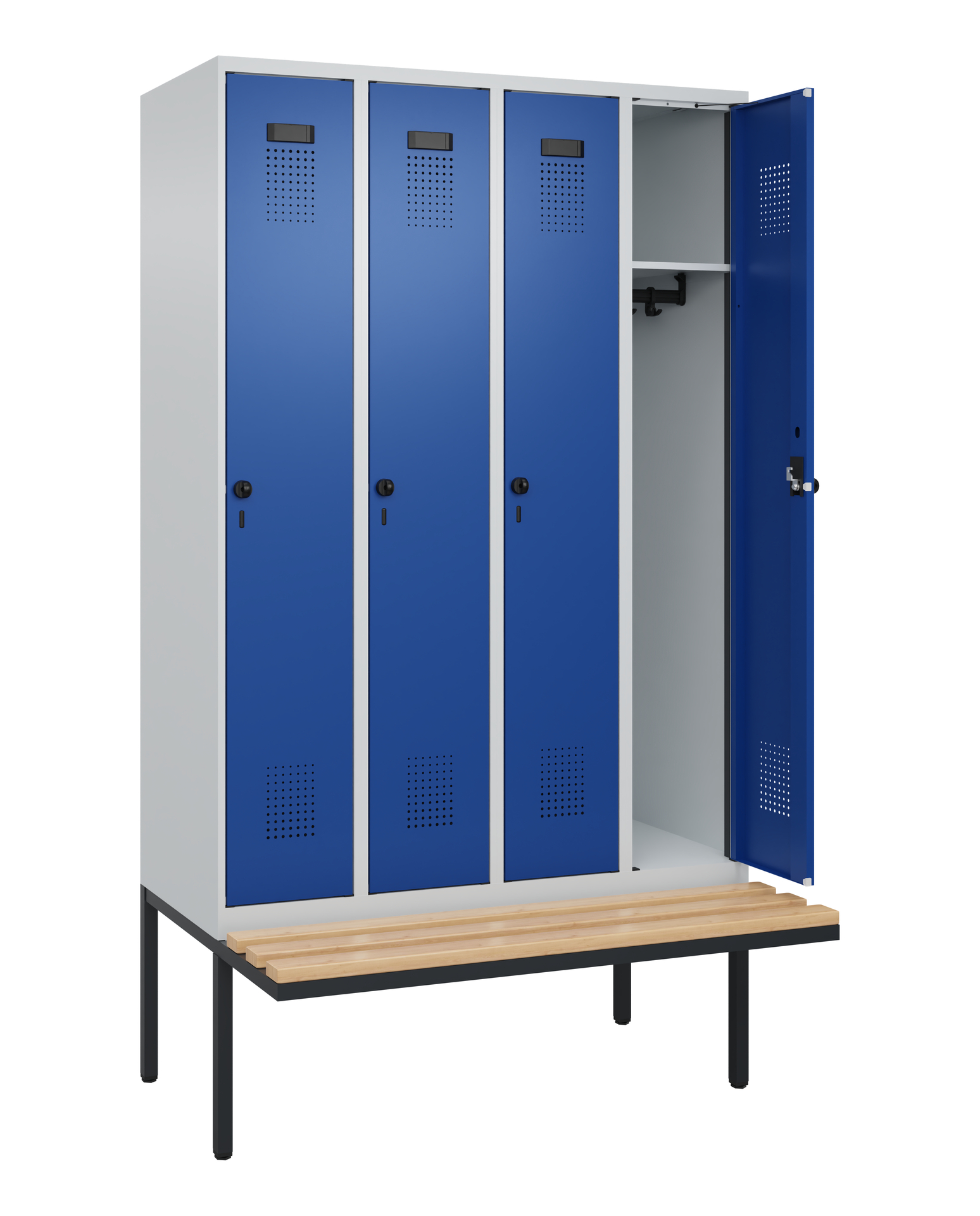 C+P Spind Evolo PLUS, Bank, 4 Abteile, 2120x1200x8