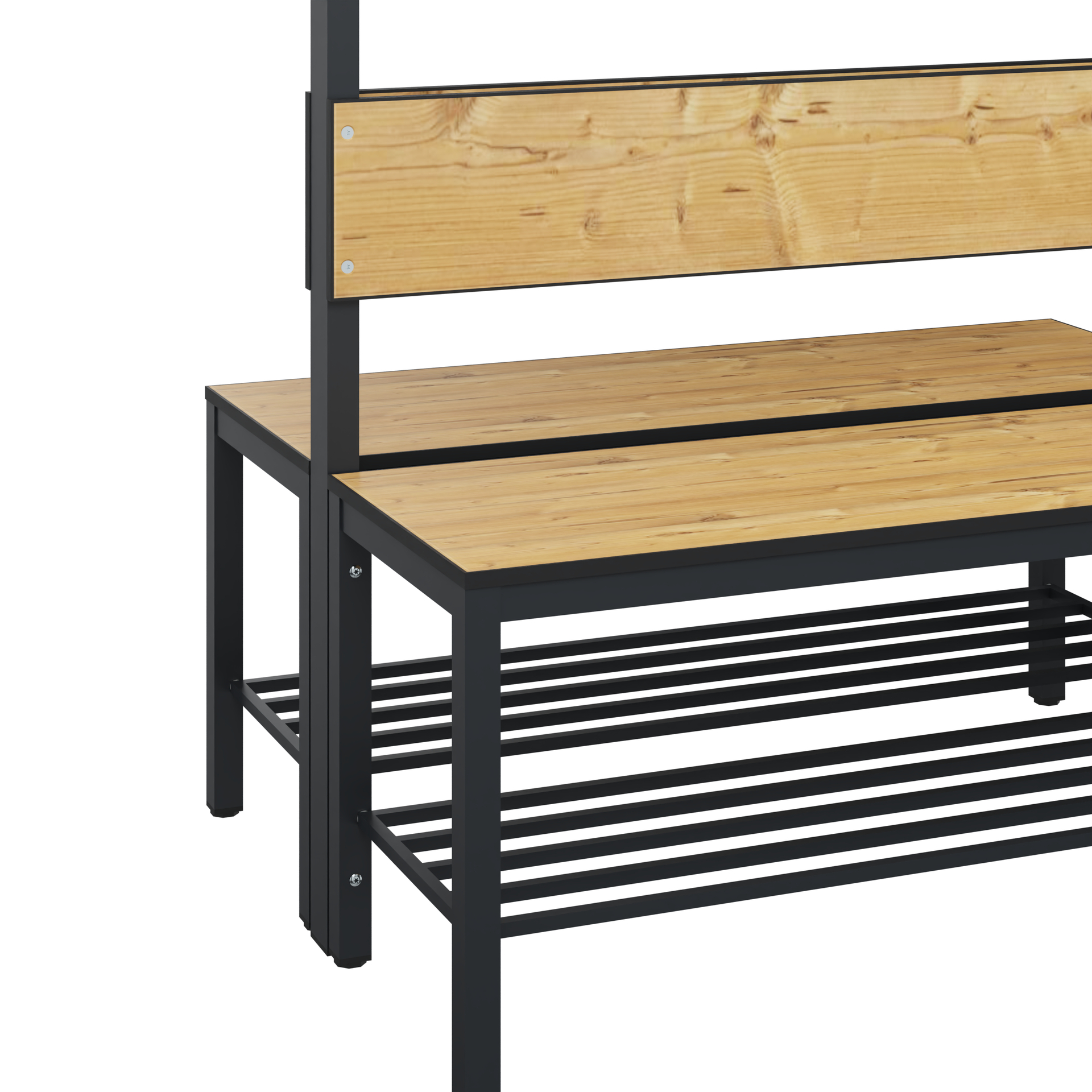 C+P Garderobenbank Solid HPL, 1716x1000x770mm, 7021/VK039