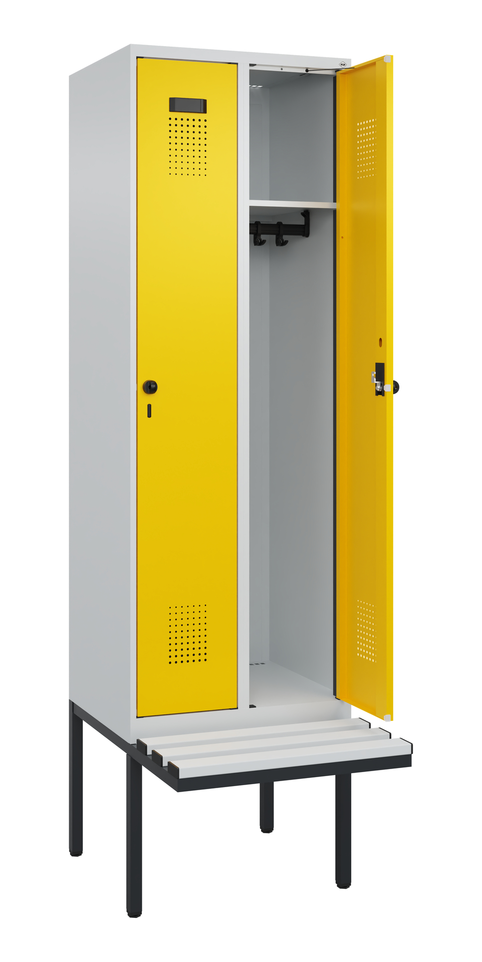 C+P Spind Evolo PLUS, Bank, 2 Abteil, 2120x600x815