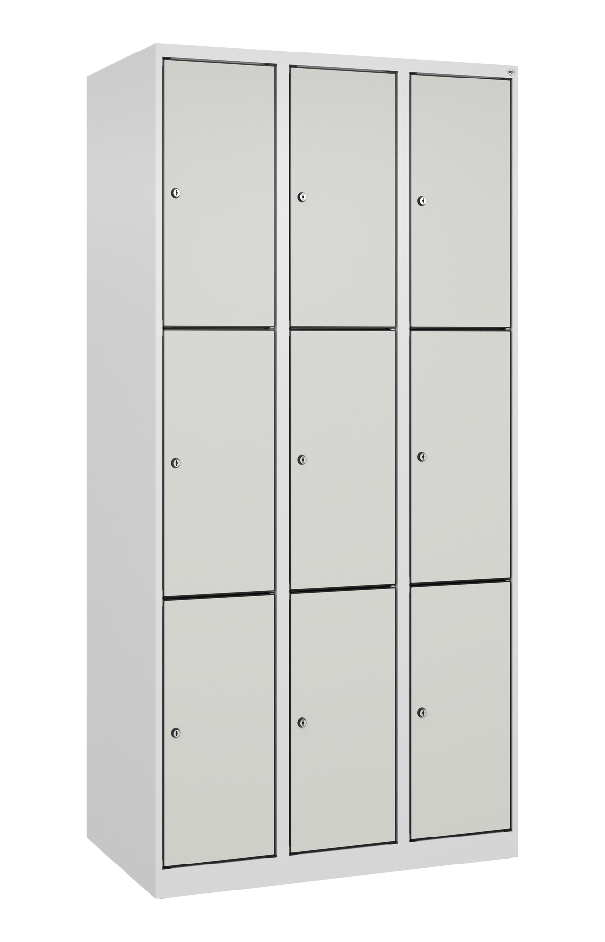 C+P Schlie�fachschrank Evolo PLUS, 9 F�cher, 1850x900x500mm