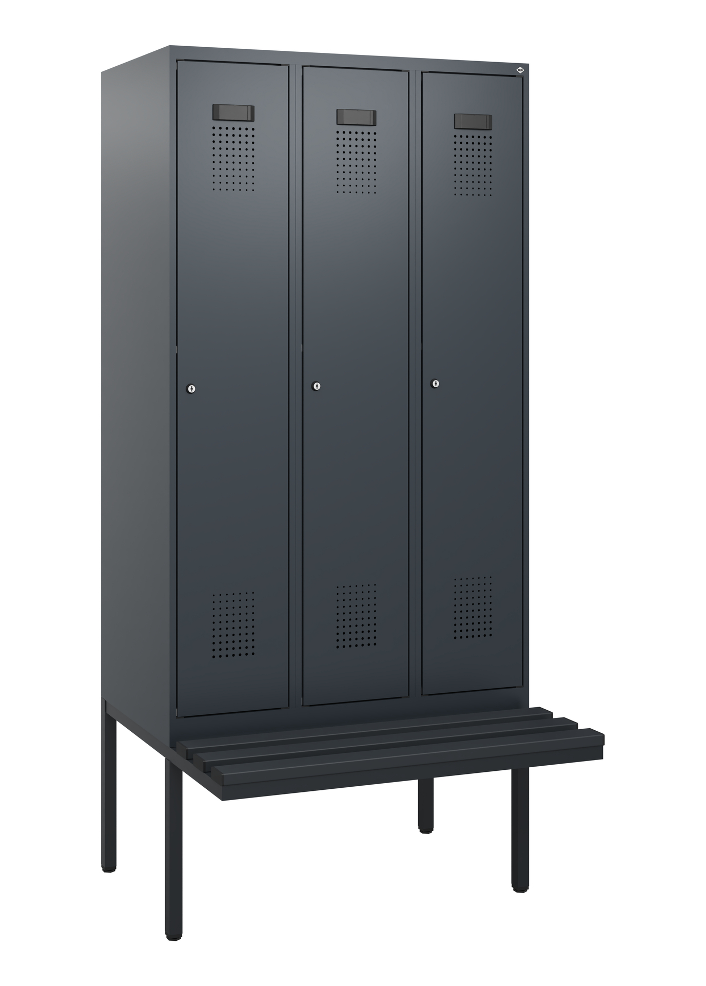 C+P Spind Evolo PLUS, Bank, 3 Abteile, 1950x900x81