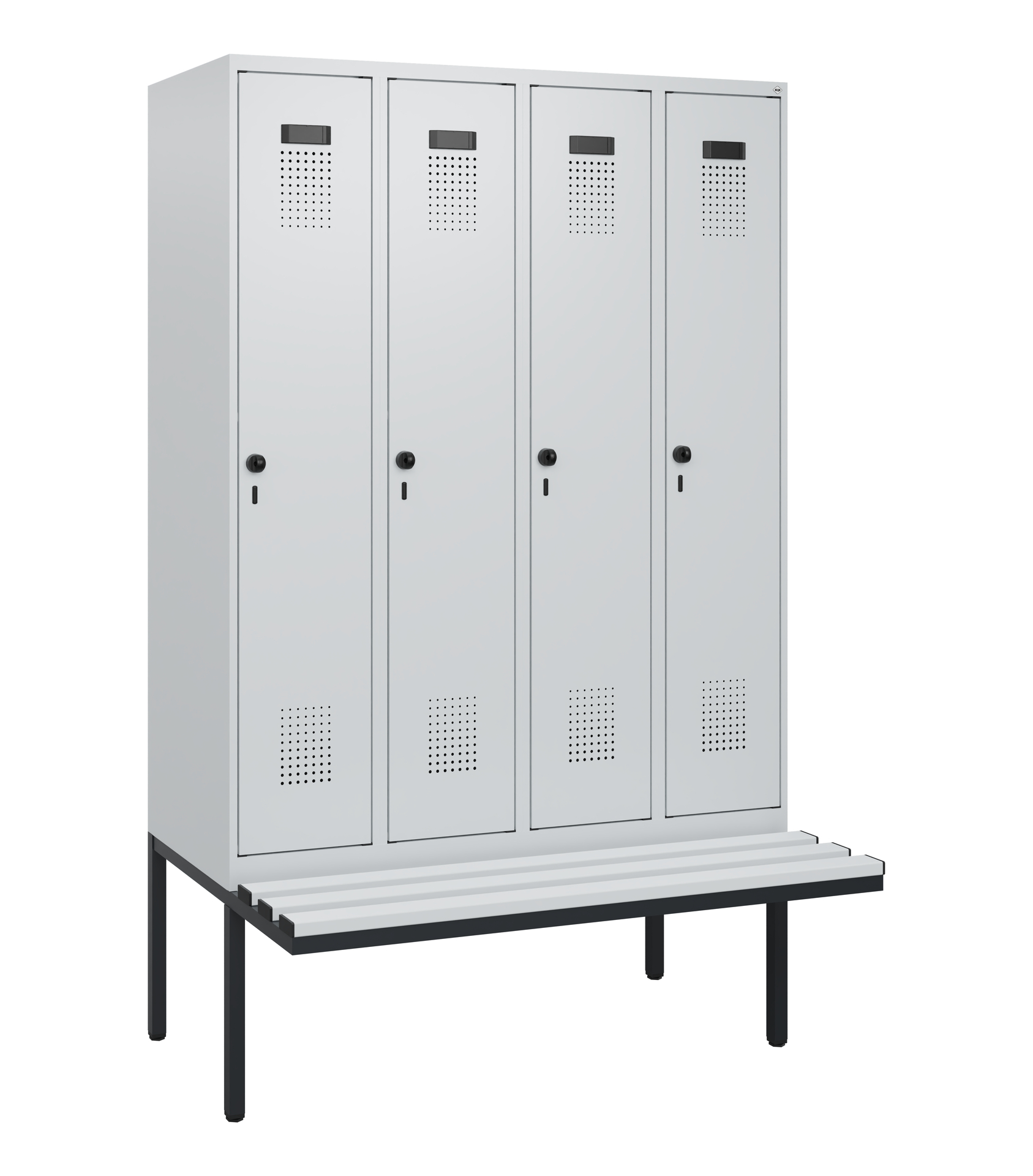C+P Spind Evolo PLUS, Bank, 4 Abteile, 1950x1200x8