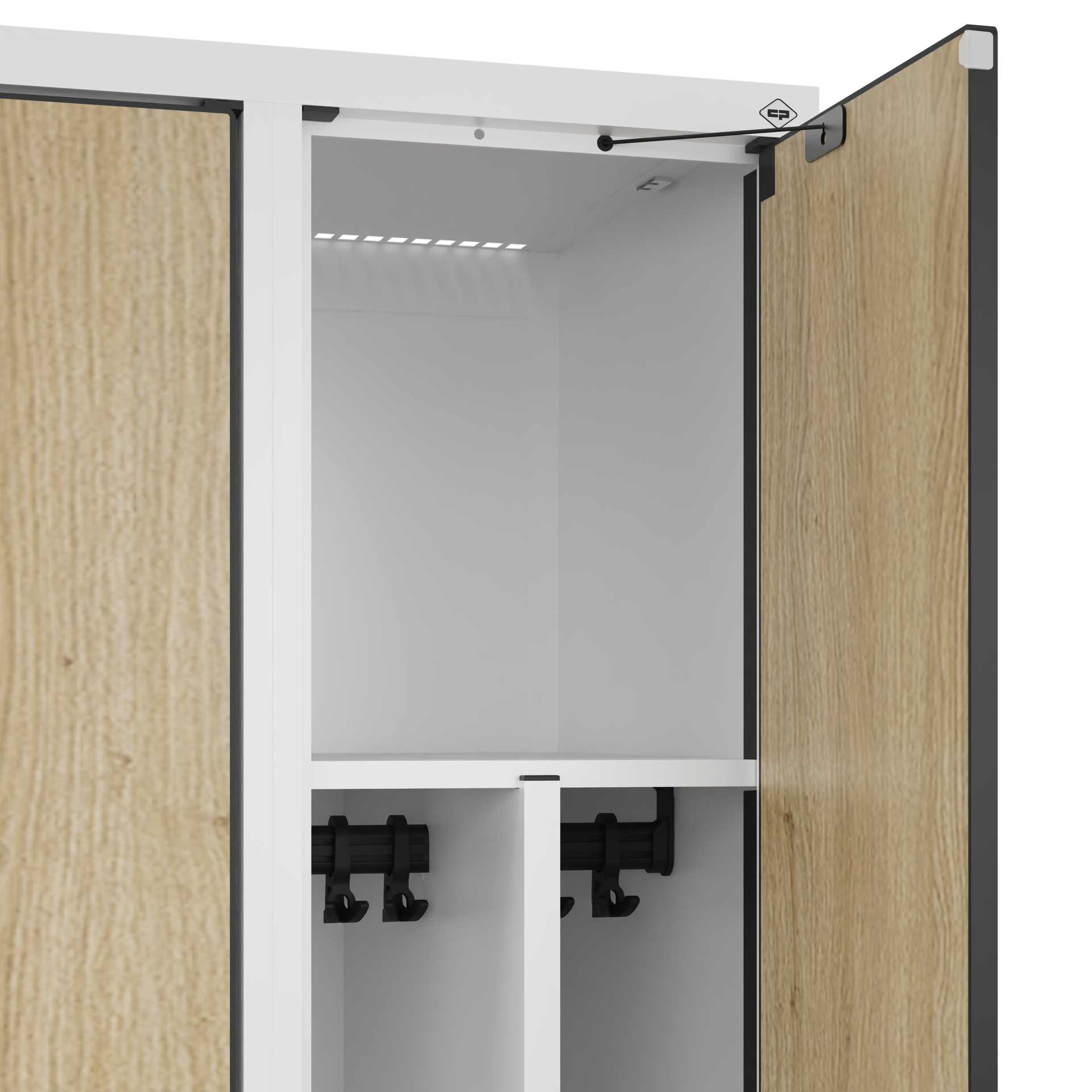 C+P Spind Evolo PLUS, Bank, 4 Abteile, 2120x1200x815mm