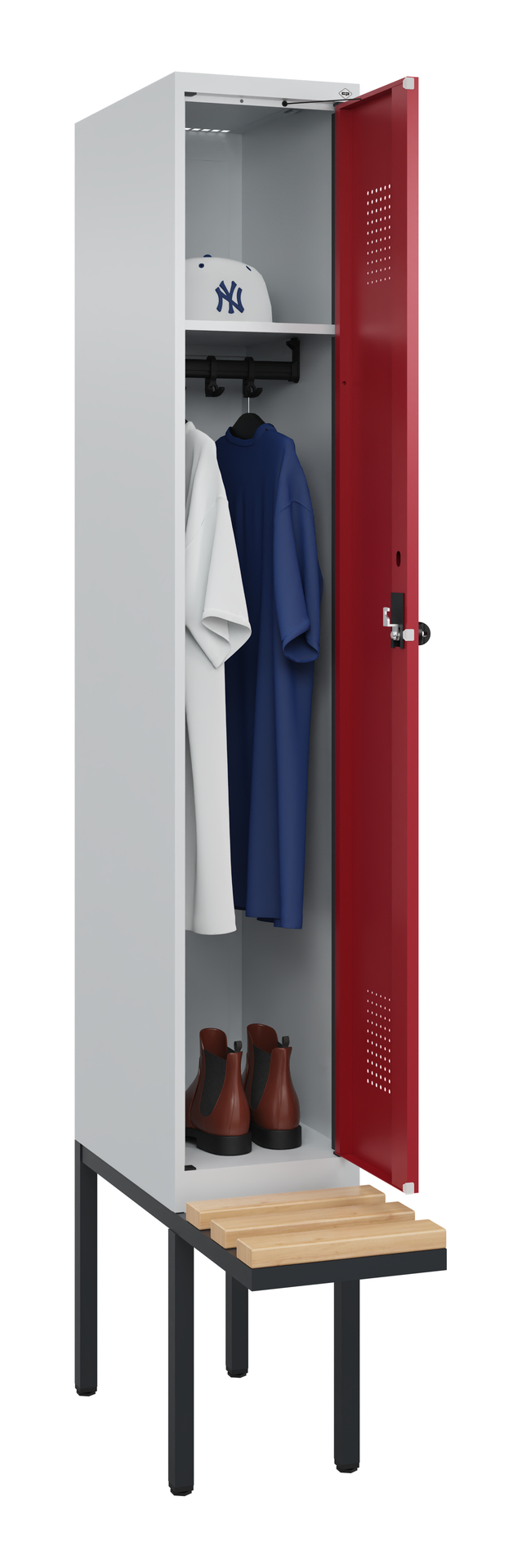 C+P Spind Evolo PLUS, Bank, 1 Abteile, 2120x300x81