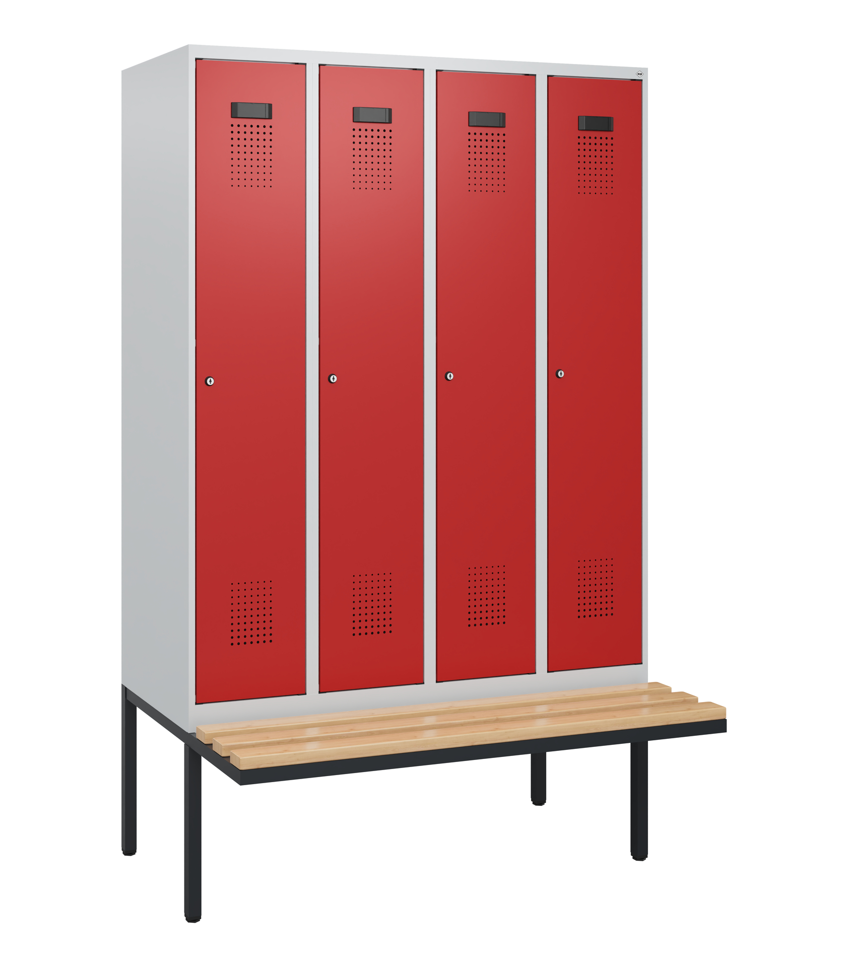 C+P Spind Evolo PLUS, Bank, 4 Abteile, 1950x1200x8