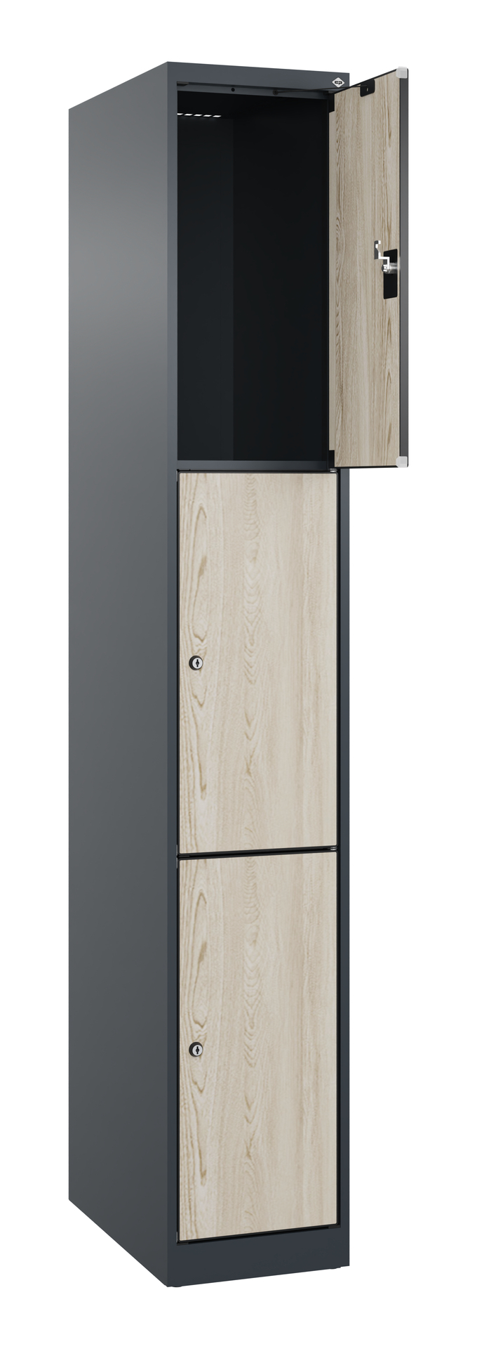 C+P Schlie�fachschrank Evolo PLUS, 3 F�cher, 1850x300x500mm