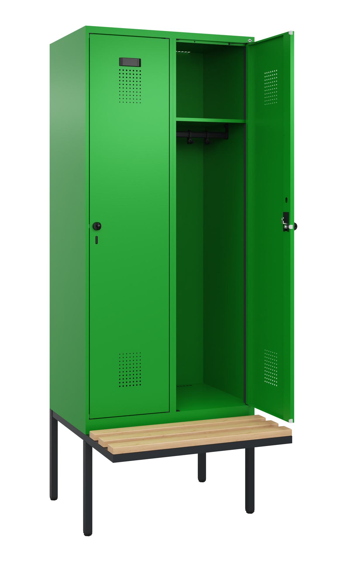 C+P Spind Evolo PLUS, Bank, 2 Abteile, 2120x800x81