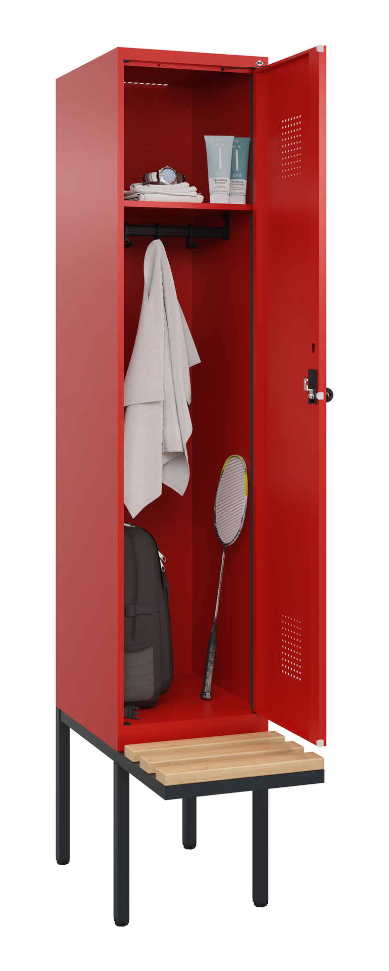 C+P Spind Evolo PLUS, Bank, 1 Abteile, 2120x400x81