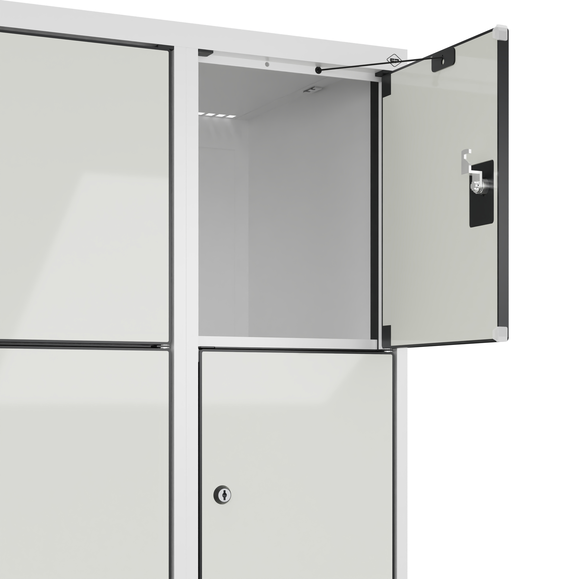 C+P Schlie�fachschrank Evolo PLUS, Sockel, 15 F�cher, 1950x900x500mm