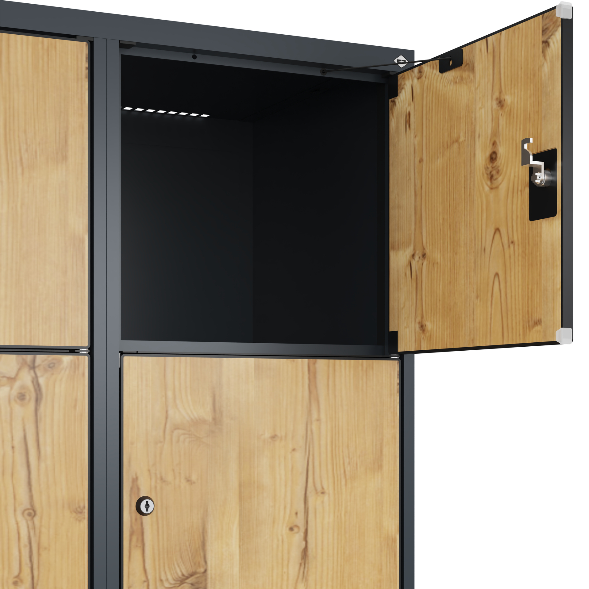 C+P Schlie�fachschrank Evolo PLUS, F��e, 10 F�cher, 1950x800x500mm