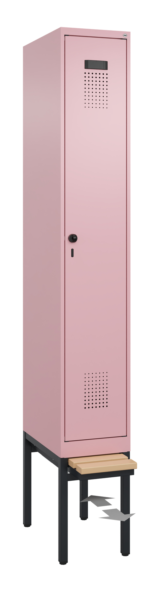 C+P Spind Evolo PLUS, Bank, 1 Abteil, 2120x300x815mm