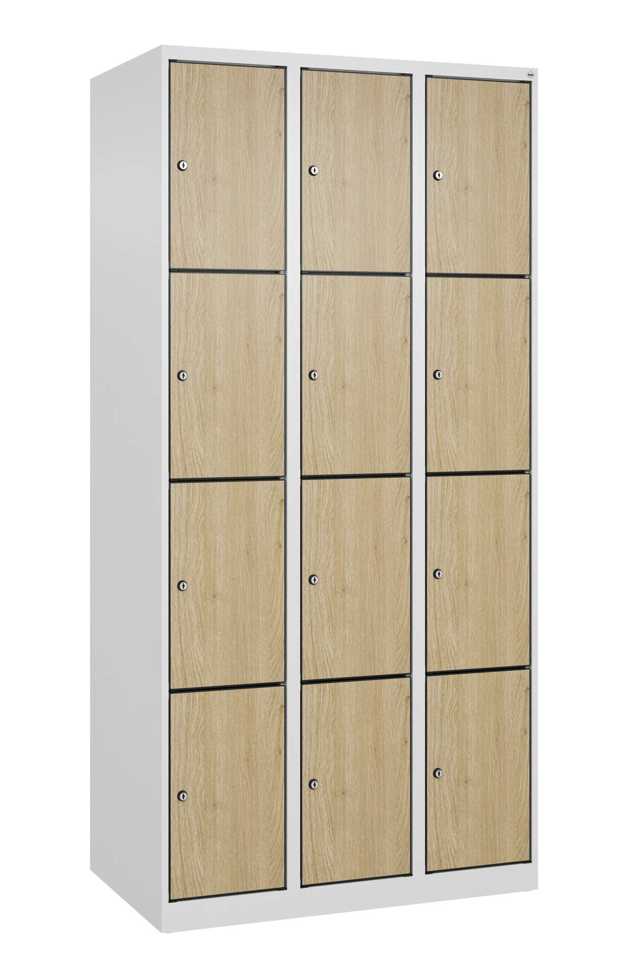 C+P Schlie�fachschrank Evolo PLUS, 12 F�cher, 1850x900x500mm