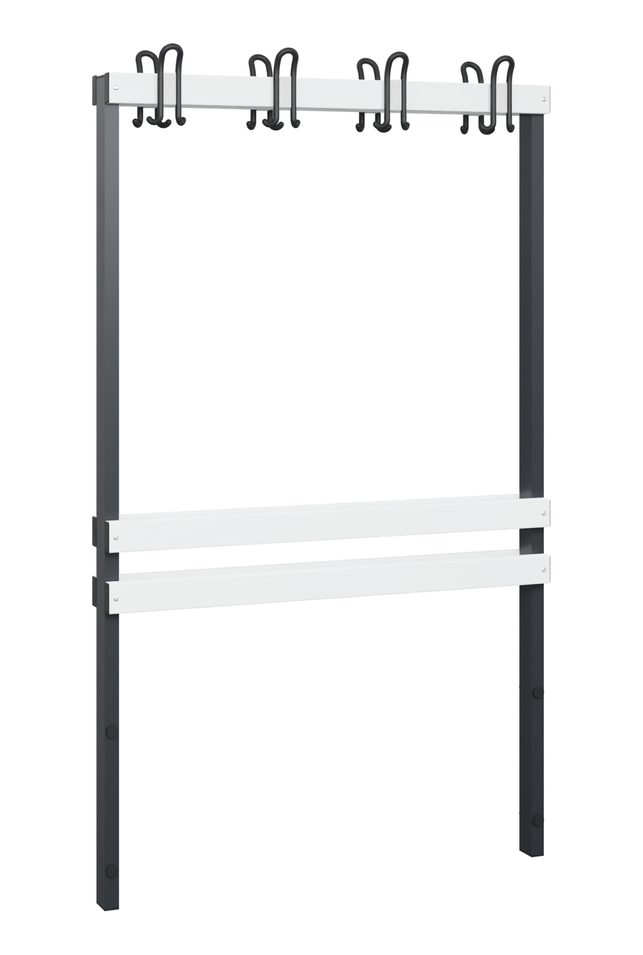 C+P Garderobenteil, 1716x1000x168mm, 7021/Weiß