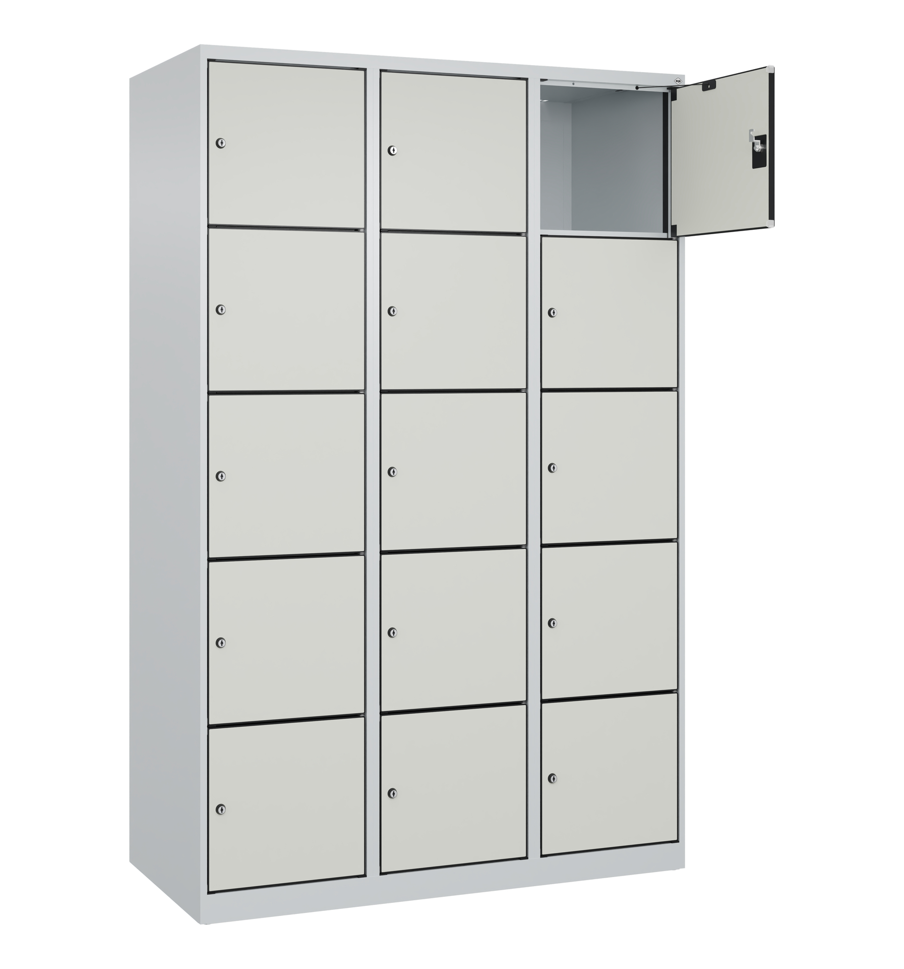 C+P Schlie�fachschrank Evolo PLUS, 15 F�cher, 1850x1200x500mm