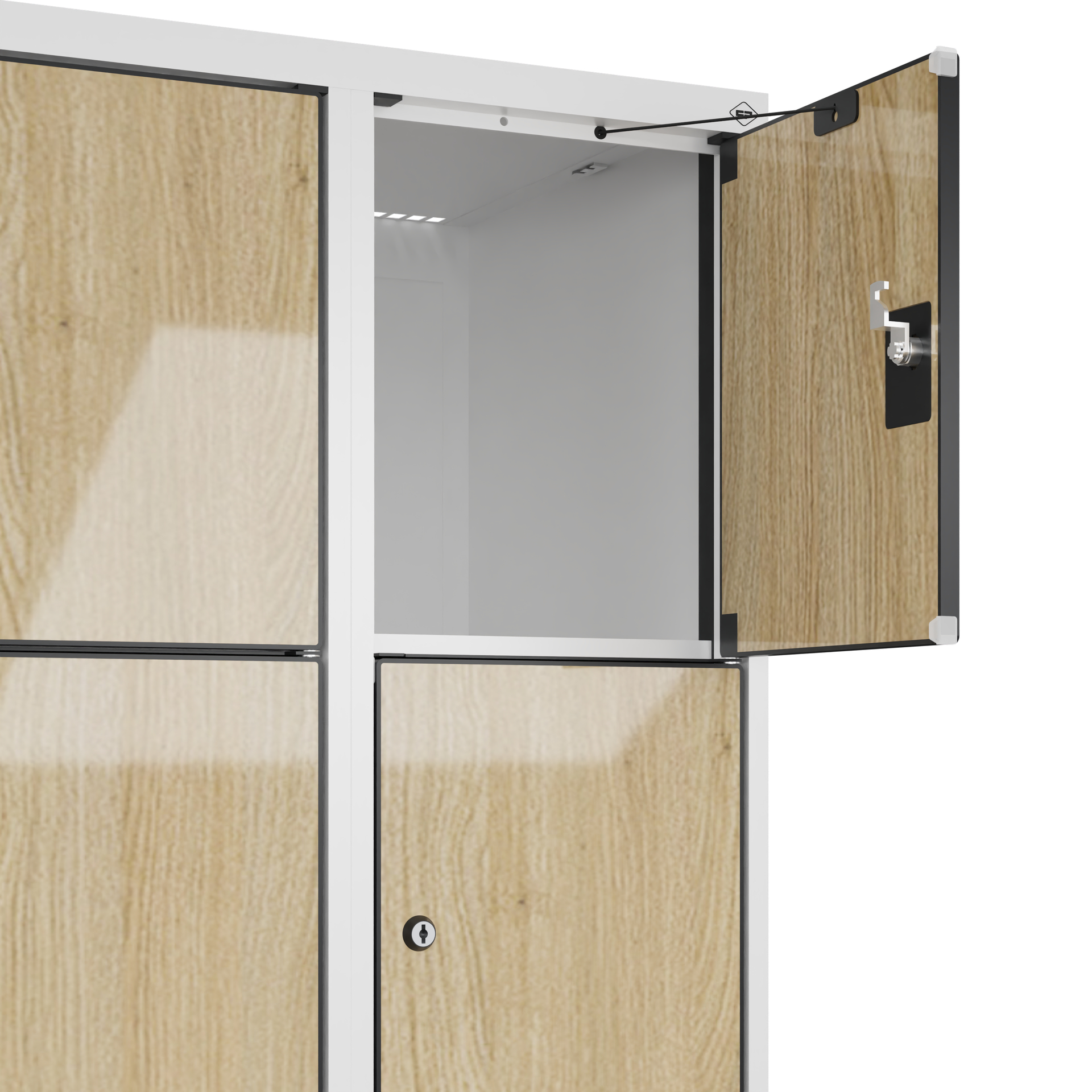 C+P Schlie�fachschrank Evolo PLUS, F��e, 20 F�cher, 1950x1200x500mm