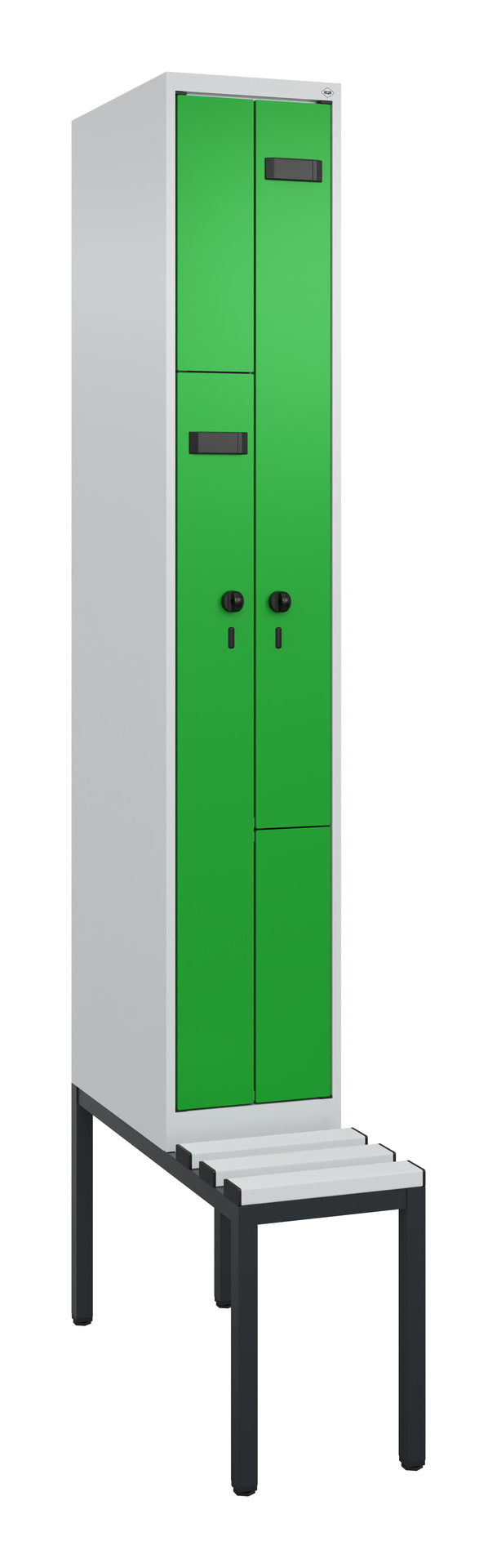 C+P Z-Spind Evolo PLUS, Bank, 2 Fächer, 2120x300x8