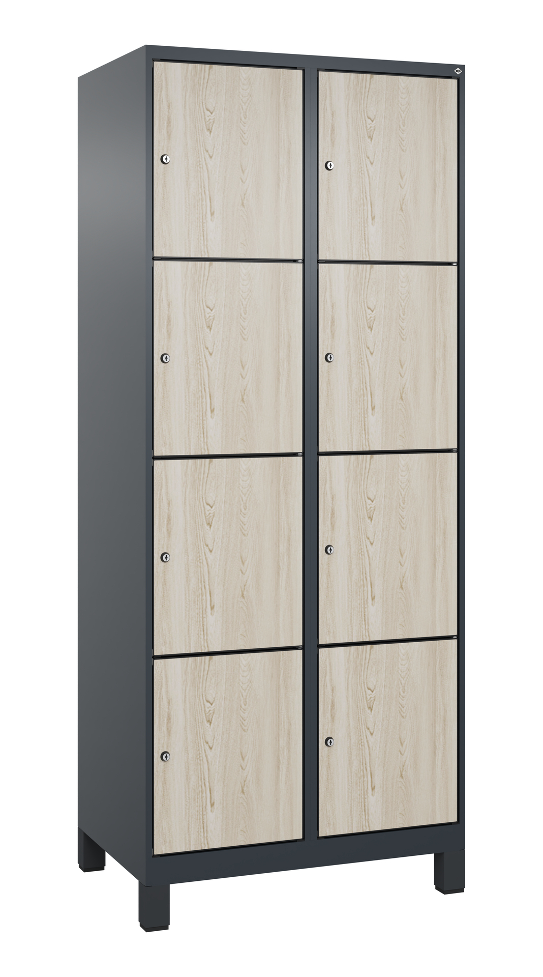C+P Schlie�fachschrank Evolo PLUS, F��e, 8 F�cher, 1950x800x500mm